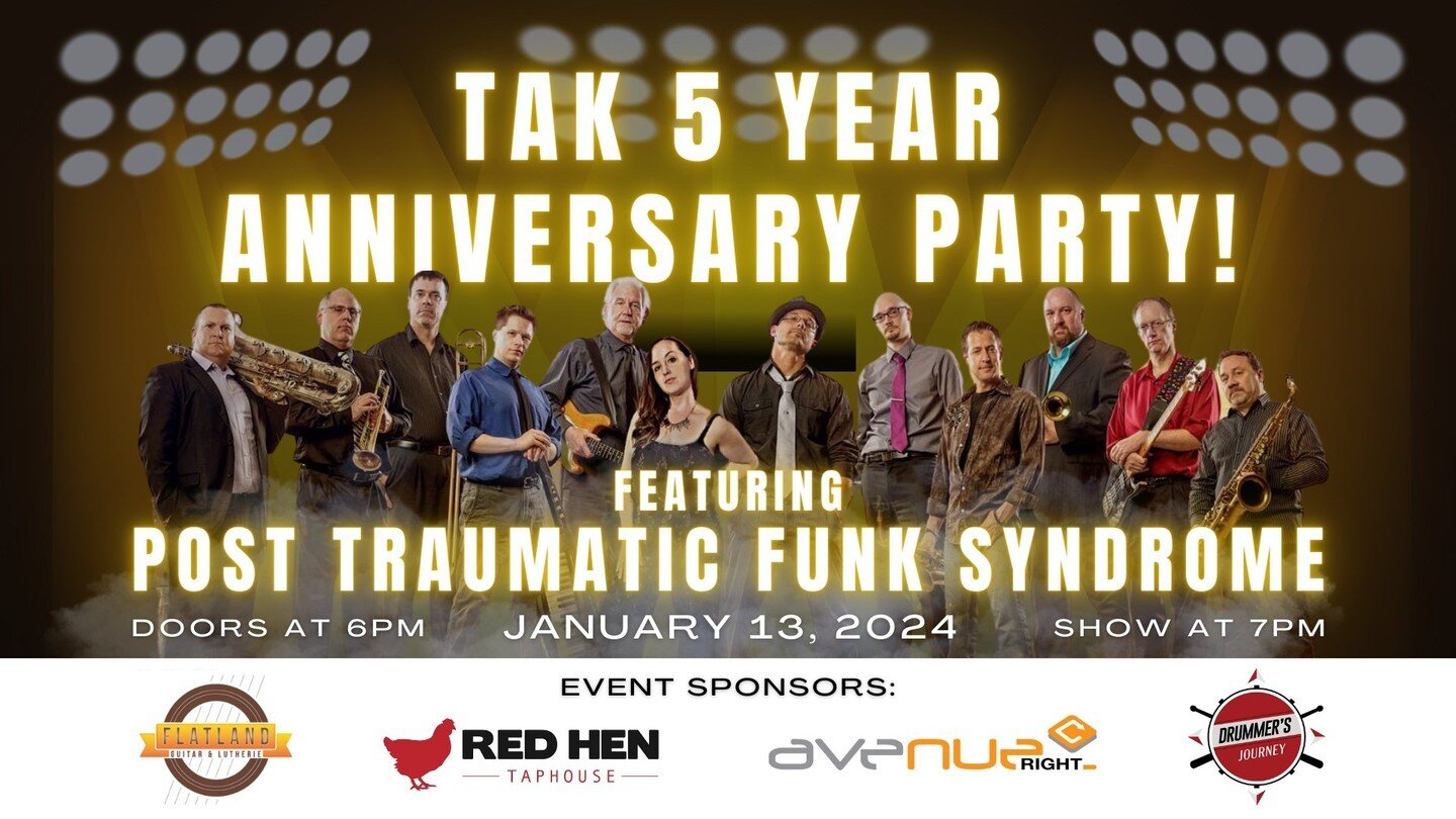 🎉 🎶 TAK Music Venue is turning 5! 🎉 🎶