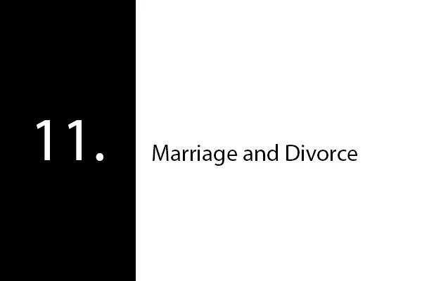 Marriage and Divorce