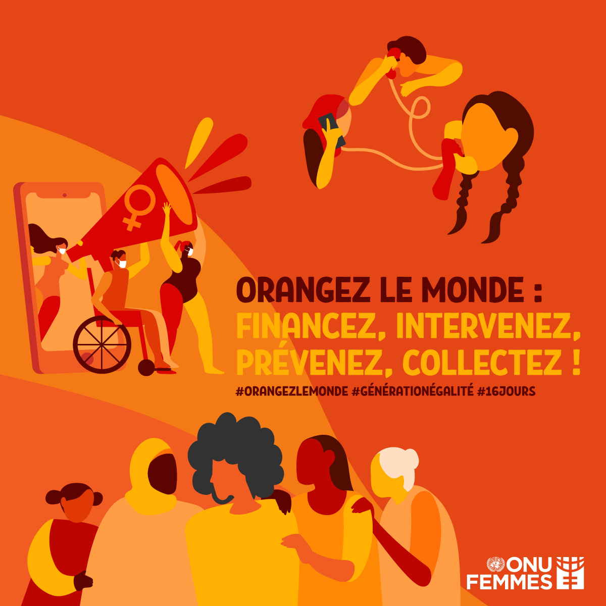 multiple people  in action french