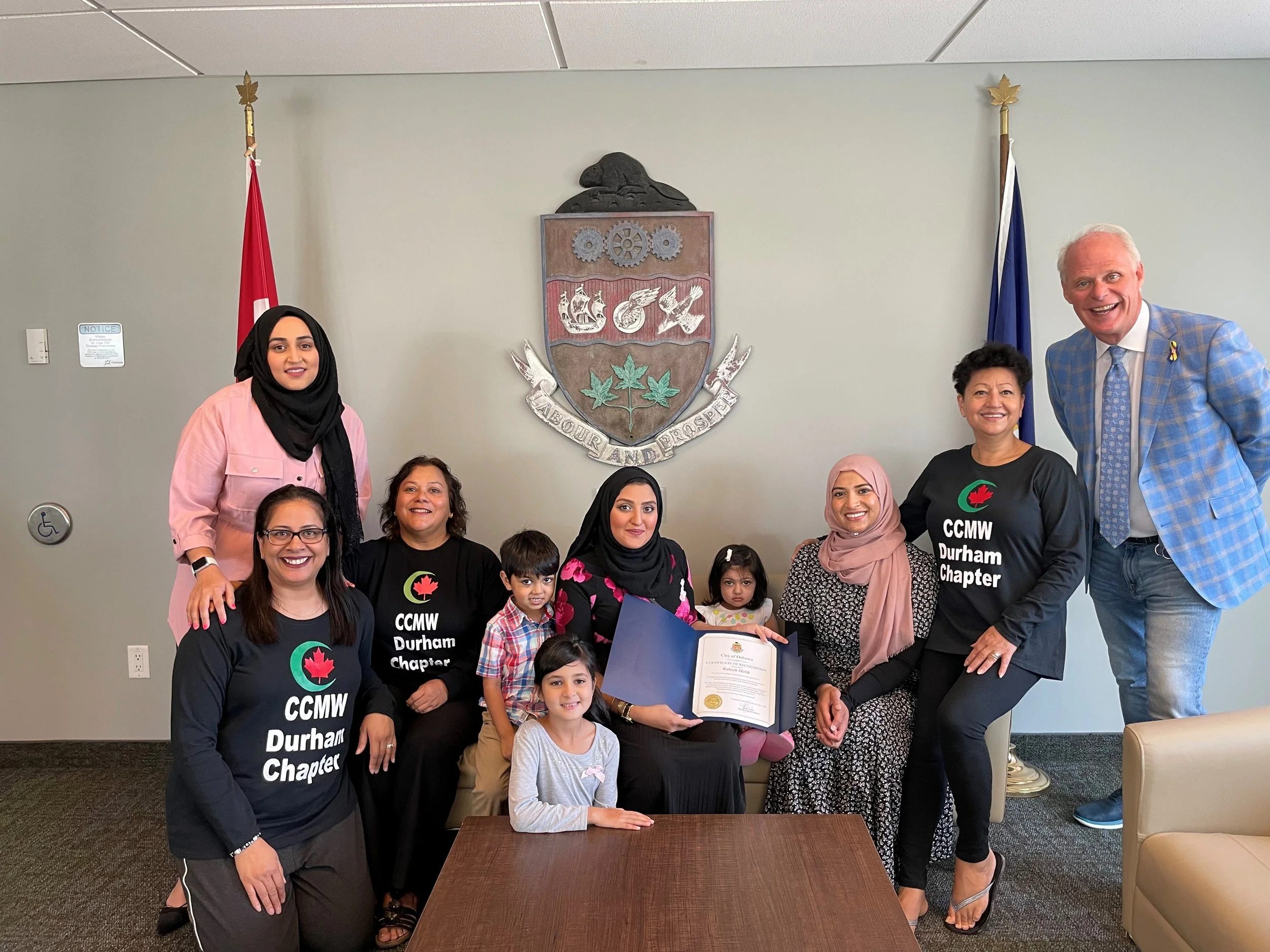 Certificate of Appreciation for Rabeah Malik