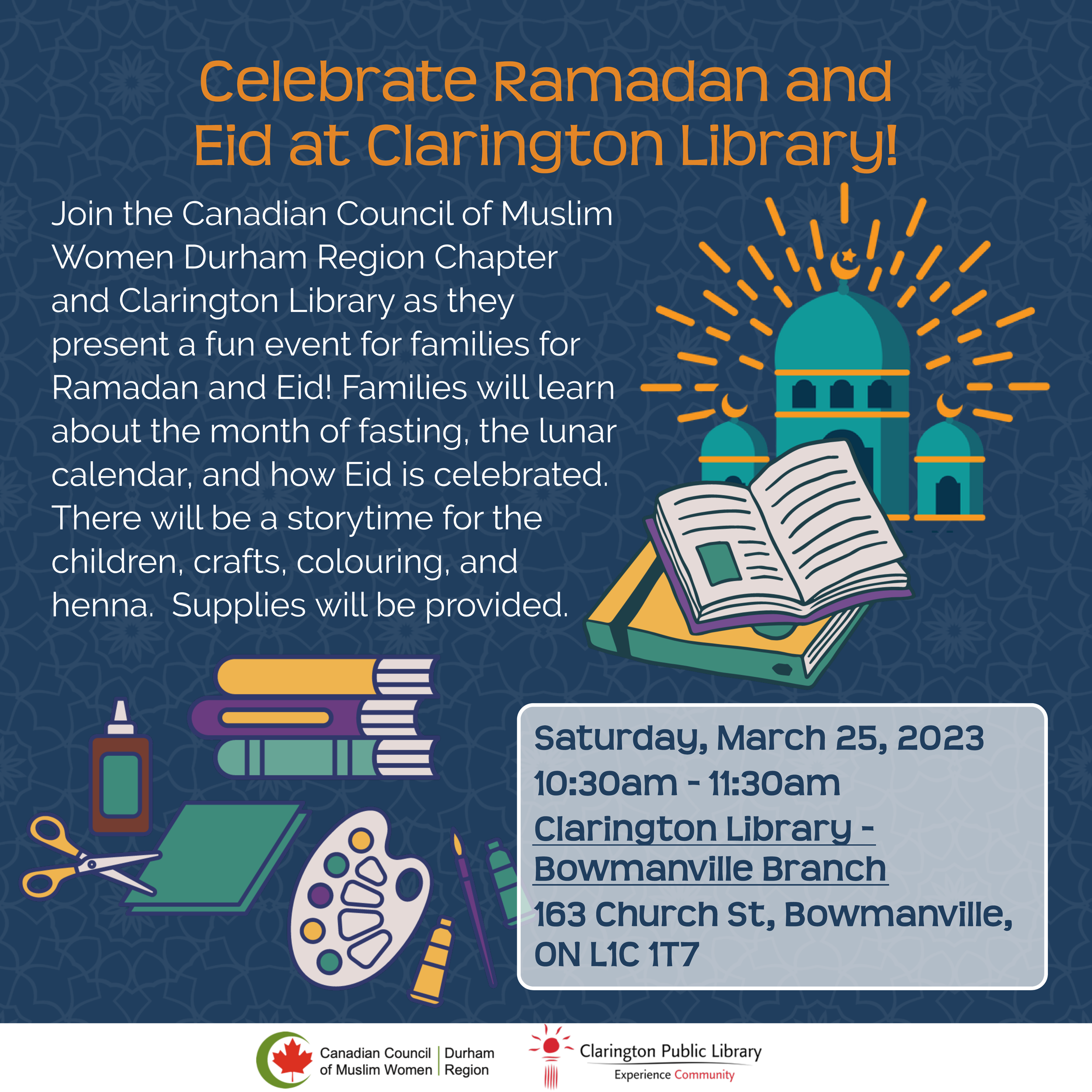 CCMW Durham: Saturday Storytimes – Ramadan