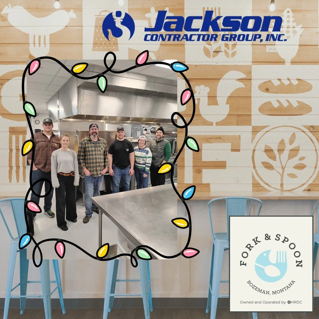 Be sure &amp; stop by the Jackson Contractor Group booth at Saturday's @downtownbozeman 45th Annual Christmas Stroll. The crew will be dishing up hot cups of White Chicken Chili &amp; warm rolls made in the Fork &amp; Spoon kitchen. All proceeds will
