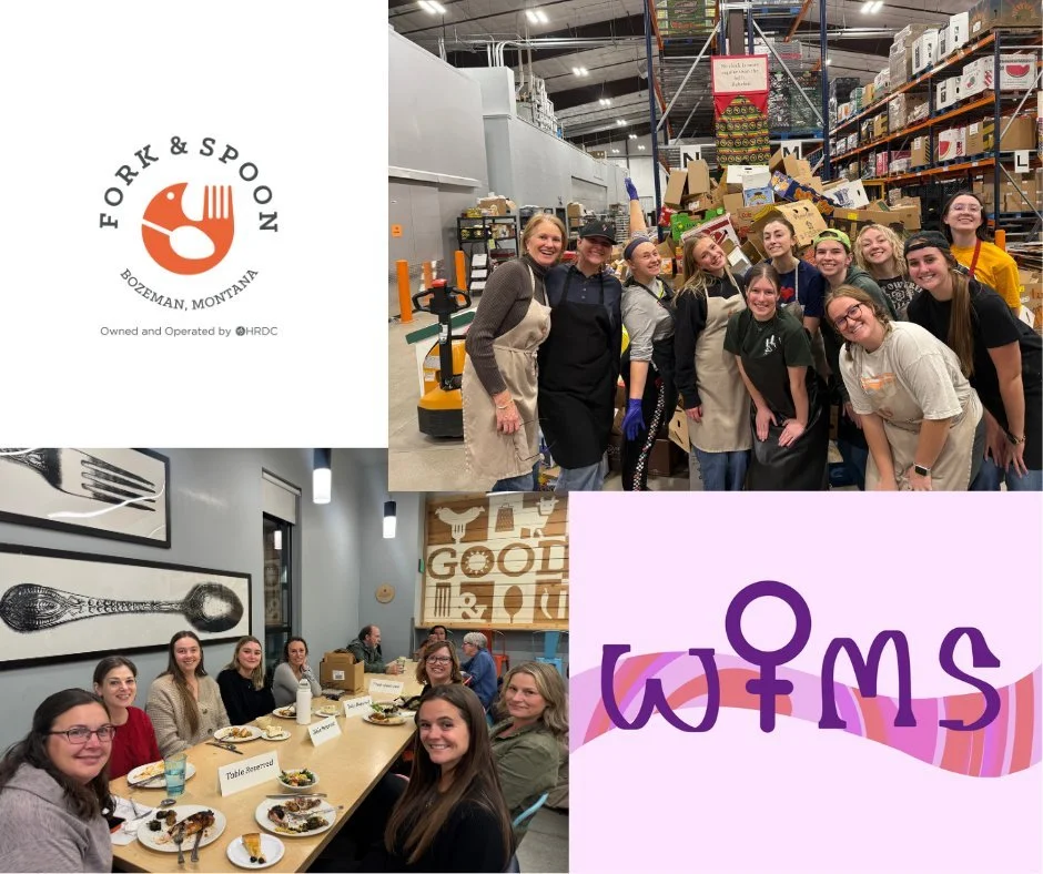 At Fork &amp; Spoon on Thursday it was definitely a night of lovely women! @msuwims, Women in Math and Stats served 180 meals with efficiency, smiles &amp; compassion!
@womenwhowinebozeman came in for dinner adding to our wonderfully busy night. @pie