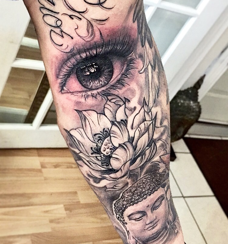 60 Black  Gray Flower Tattoos by Anna Bravo  List Inspire  Hawaiian flower  tattoos Flower tattoo sleeve Beautiful flower tattoos