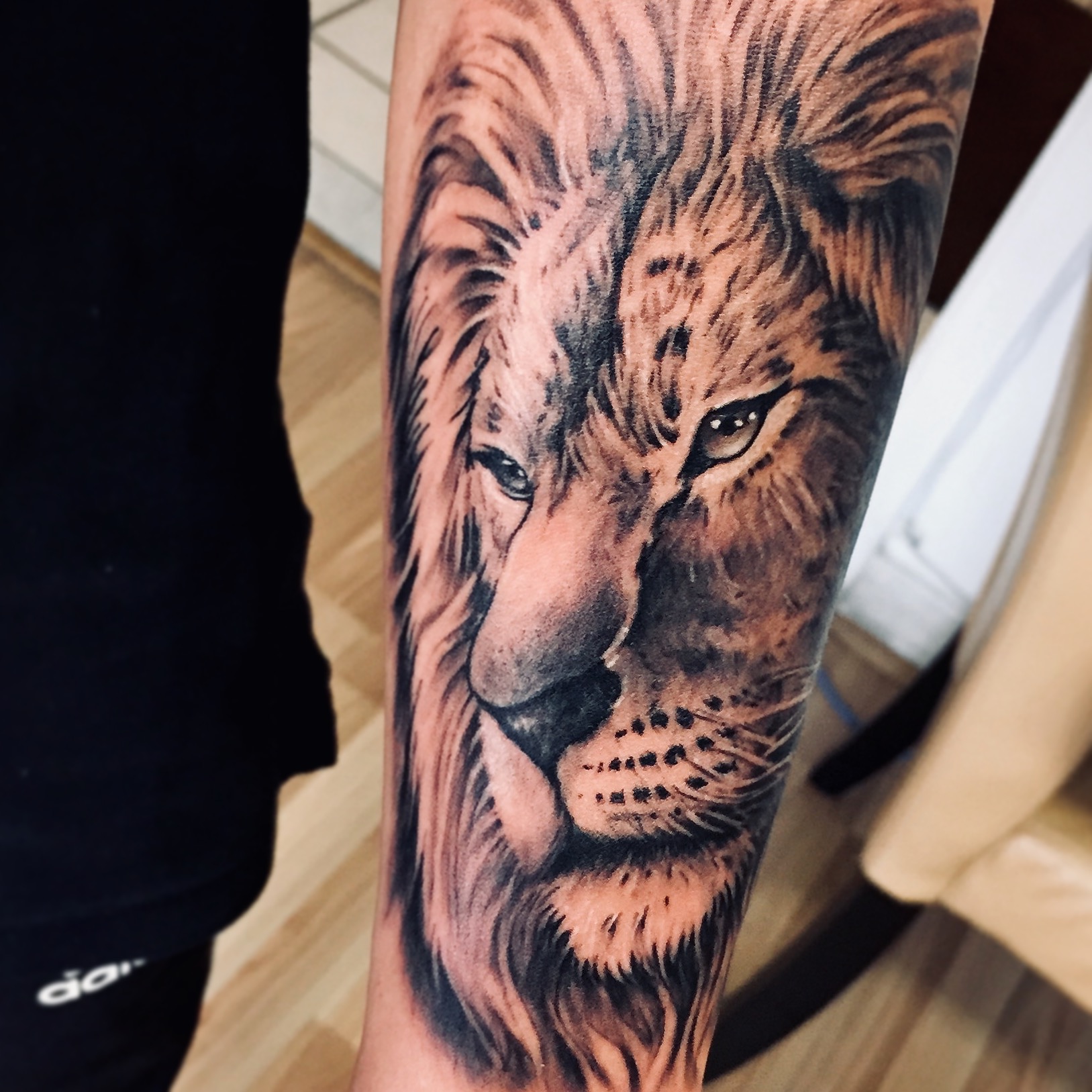 Realistic Lion Tattoo Roaring  Knocked this out last night   Flickr