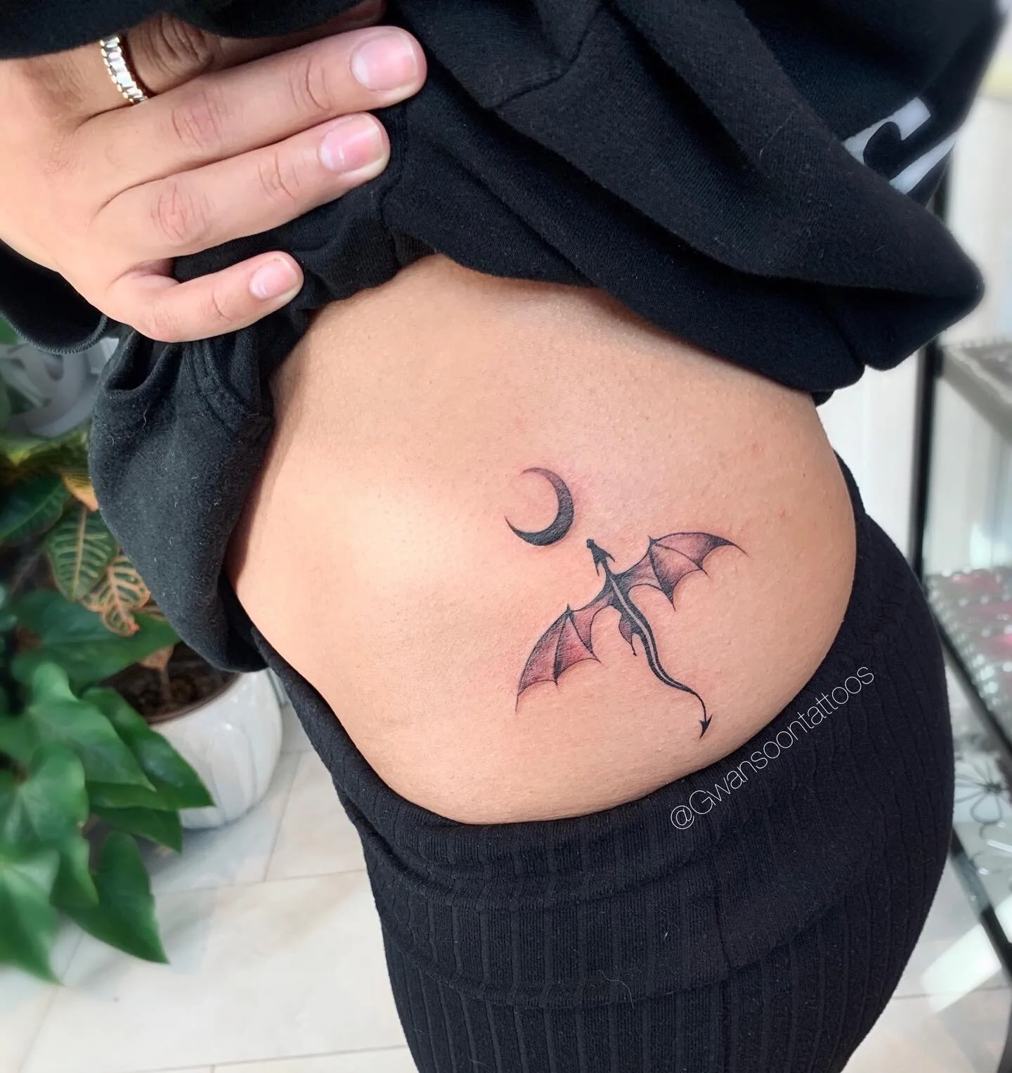 Simple dragon &amp; moon 🌙 &mdash;&mdash;&mdash;&mdash;&mdash;&mdash;&mdash;&mdash;&mdash;&mdash;&mdash;&mdash;&mdash;&mdash;&mdash;&mdash;&mdash;&mdash;
Follow us @gwansoontattoos ✍🏼
&mdash;&mdash;&mdash;&mdash;&mdash;&mdash;&mdash;&mdash;&mdash;&mdash;&mdash;&mdash;&mdash;&mdash;&mdash;&mdash;&mdash;&mdash;
☎️ 1-416-909-9055
📩 info@gwansoonleetattoo.com
🖥 www.gwansoonleetattoo.com
&mdash;&mdash;&mdash;&mdash;&mdash;&mdash;&mdash;&mdash;&mdash;&mdash;&mdash;&mdash;&mdash;&mdash;&mdash;&mdash;&mdash;&mdash;
.
.
.
.
.
#gwansoontattoos#tattooofinstagram#blackandgrey#tattooaddict#tattooartwork#tattoooftheday#tattoolife#tattoomodel#tattoostyle#skinart#tattooideas#tattooart#tattooworld#tattoolove#tattooinspiration#torontoart#torontoartist#mississauga#toronto#brampton#torontotattoo#mississaugatattoo#tatuaje#tattooidea#femaleartist#dragon#dragontattoo#sexytattoo#moodygrams#moontattoo