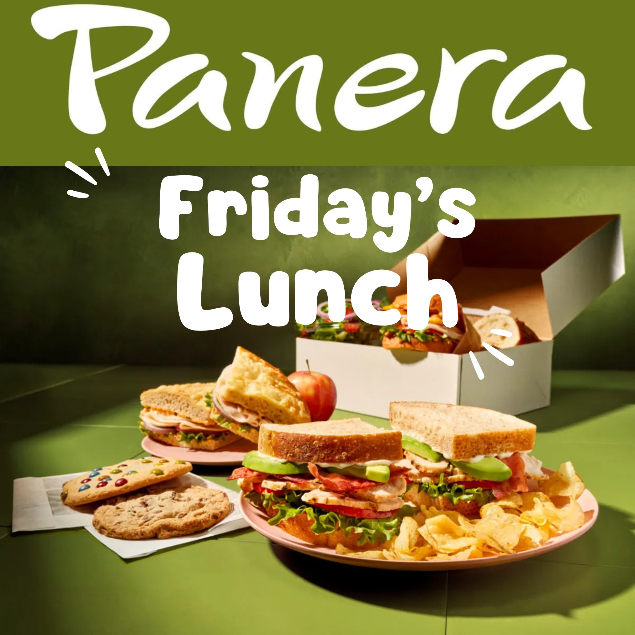 Friday's Lunch - Week After April Vacation (4/27-5/1) (Copy)