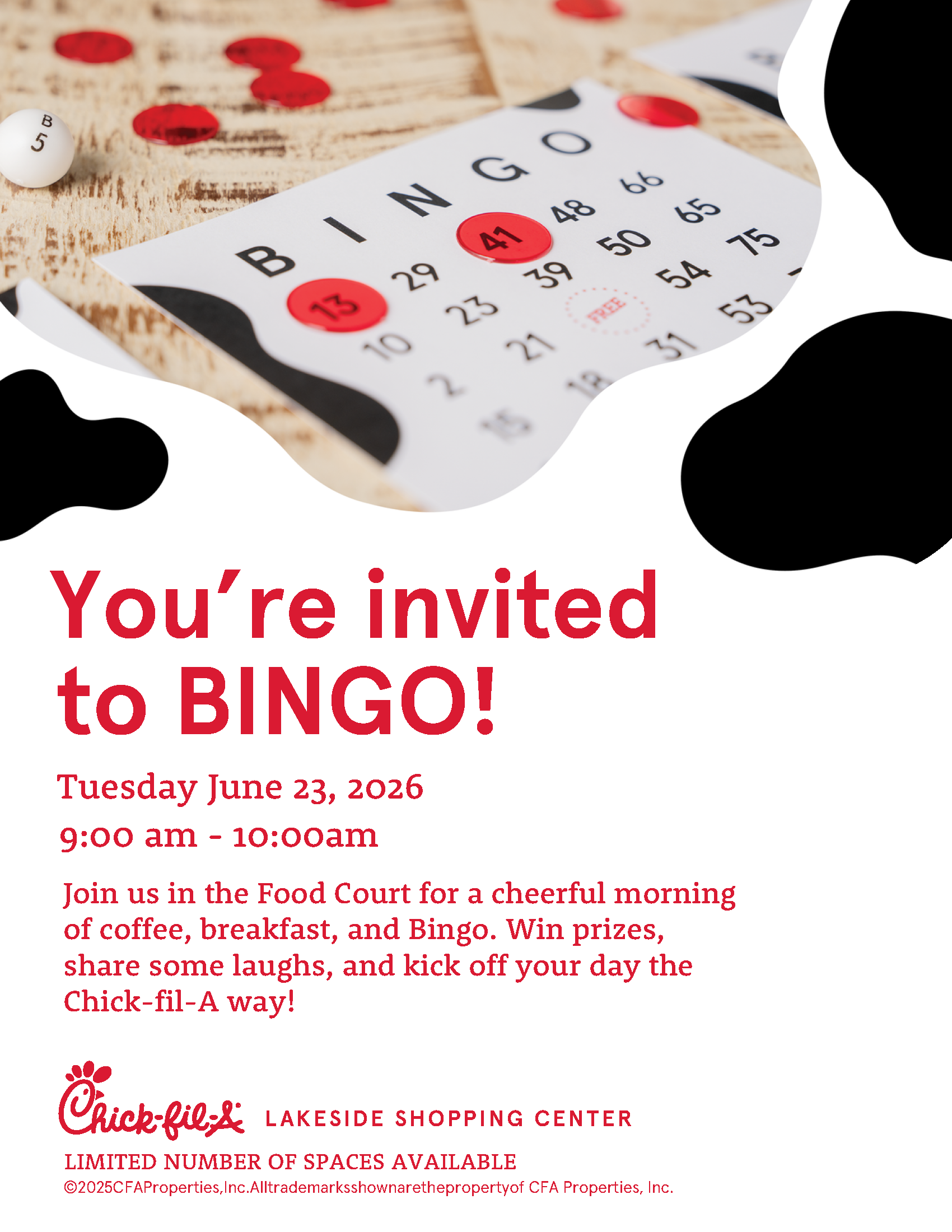 Chick-fil-A Bingo