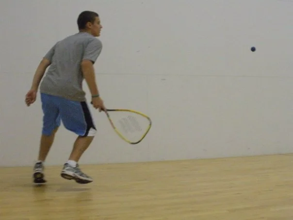 I may look like an intense racquetball player, but I assure you I am not.