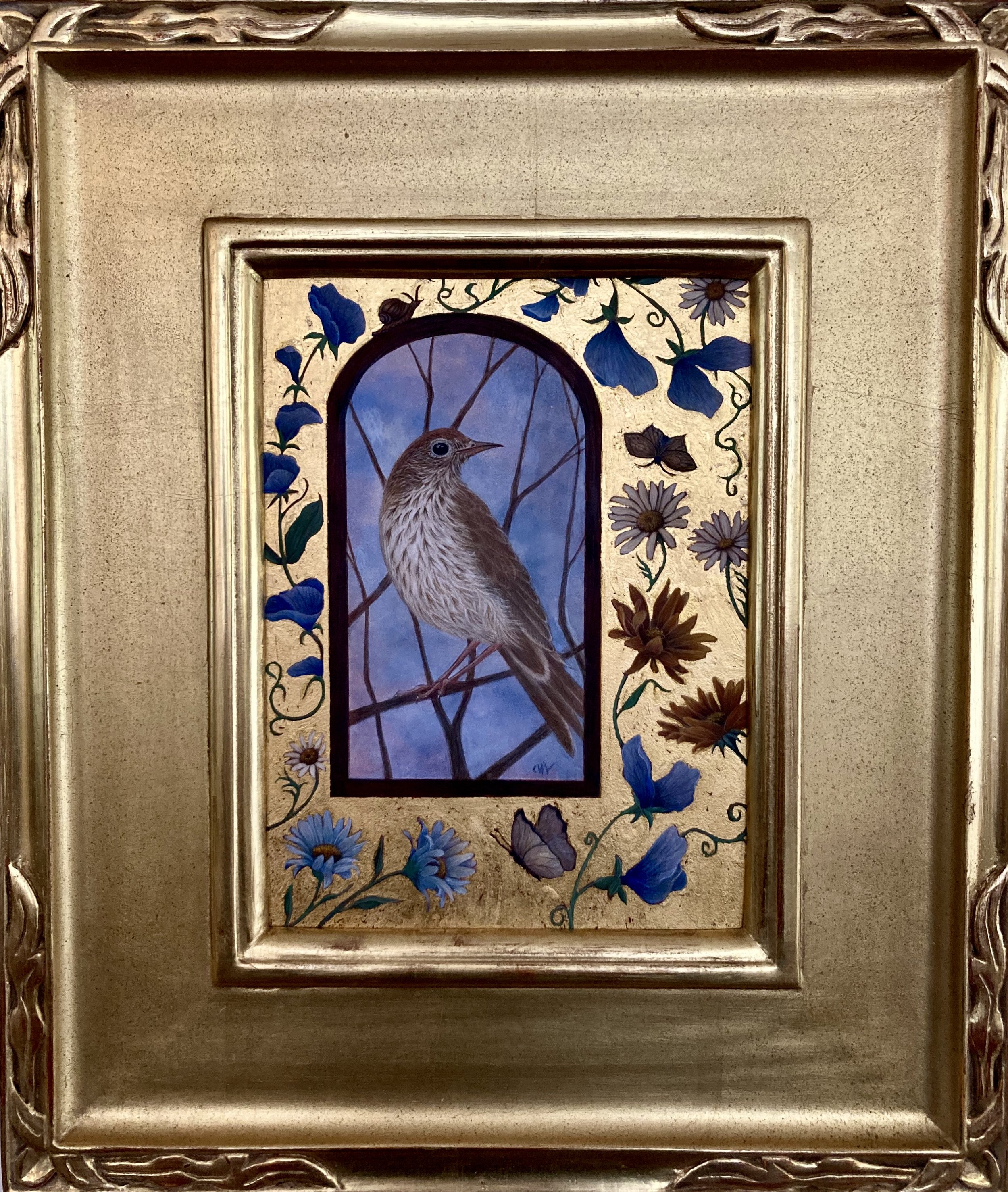 Wood Thrush in Frame