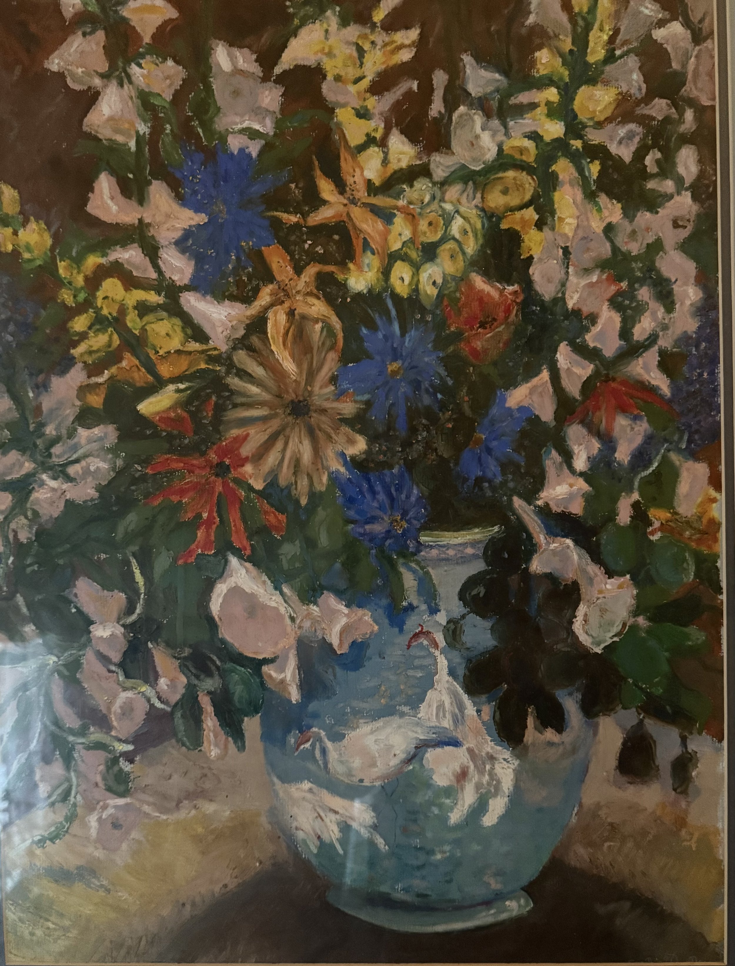 Herons and Flowers