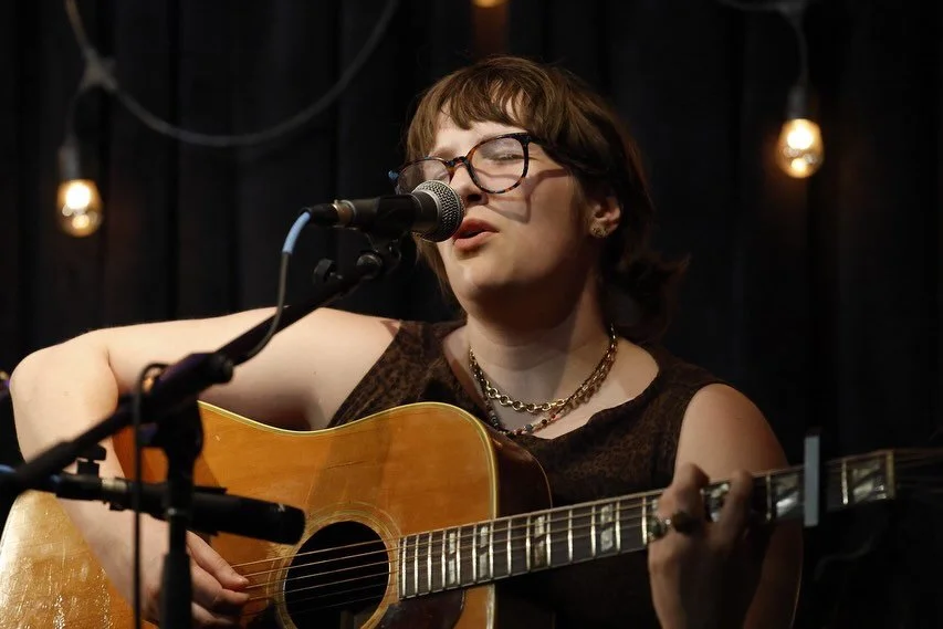 Singing / being an active listener in our songwriter round at @clubpassim ! 

🚨LOW TICKET ALERT🚨 

As of this morning, there are only 10 tickets left for Wednesday night&rsquo;s show at @parlorroommusic with @jakeklar_ and @popsiclepuddle . Make su