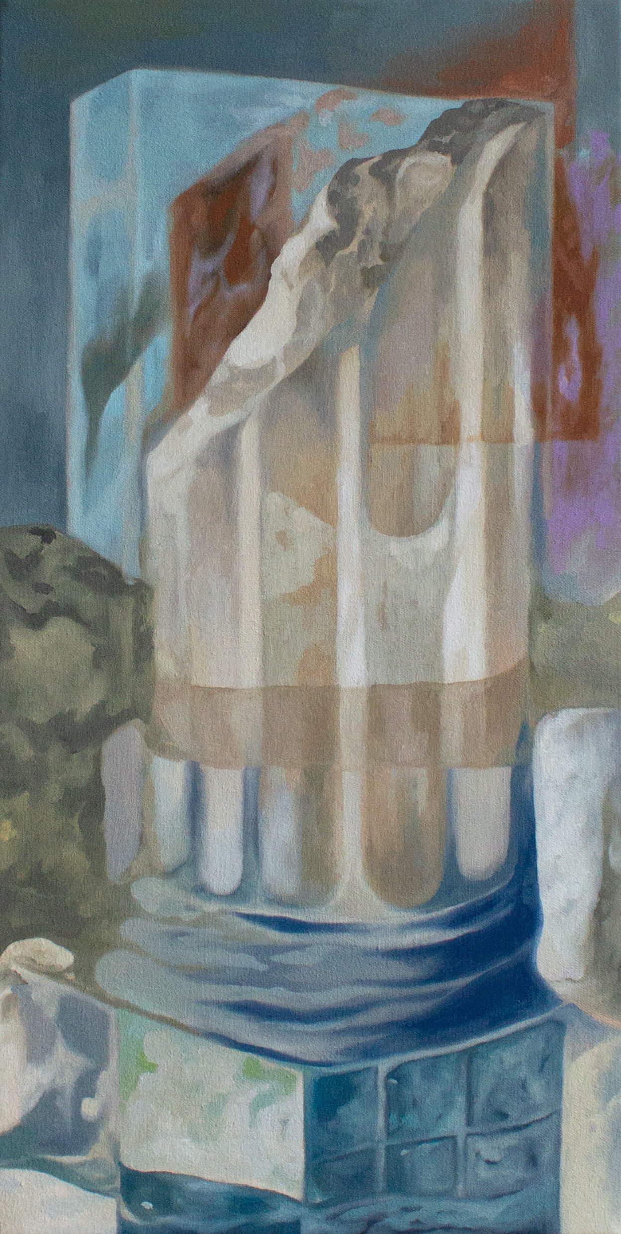   Observer   2023, Oil on Canvas,  18”x9” 