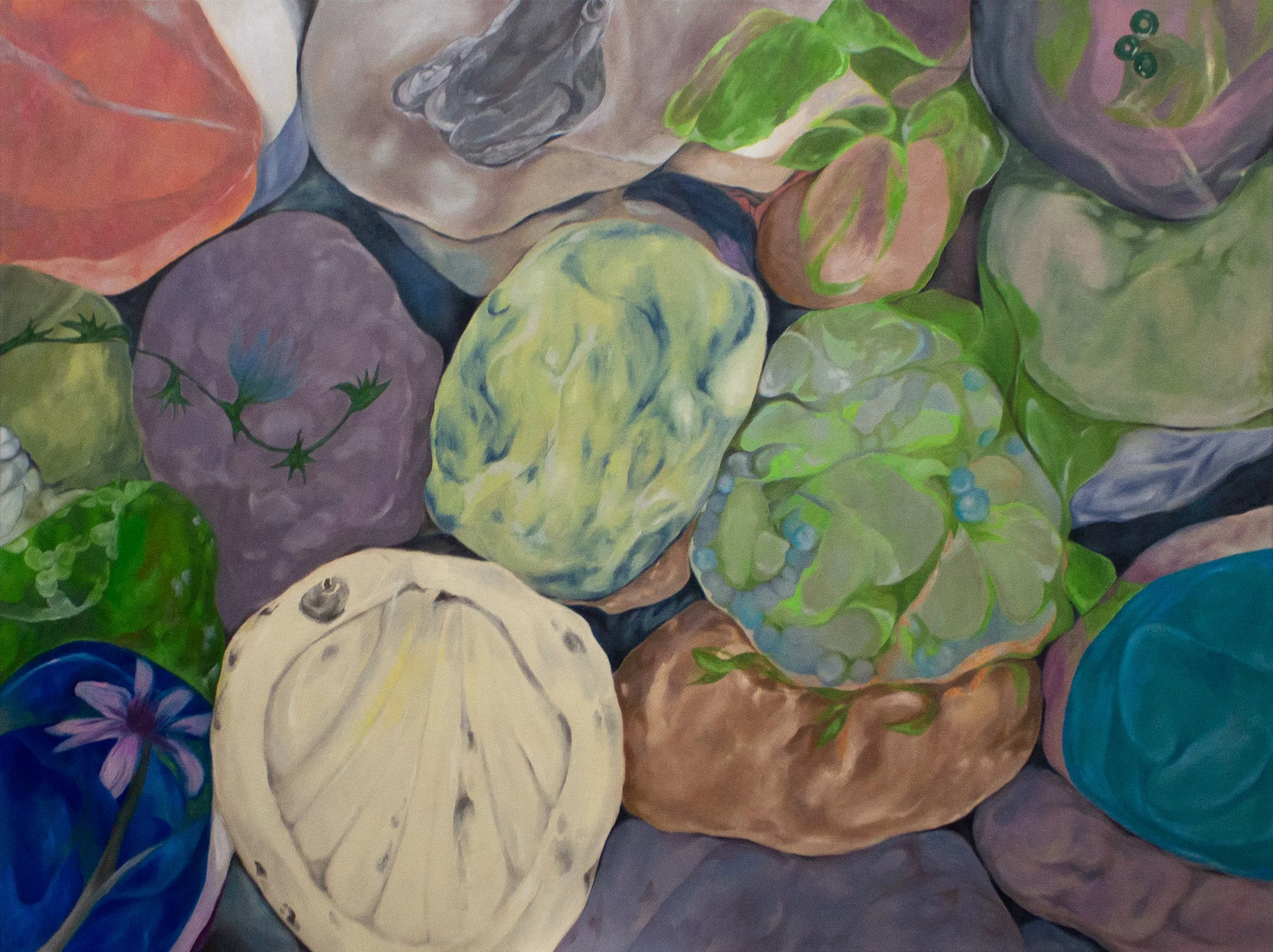   Living Ground   2026, Oil and sand medium on canvas  36”x48” 