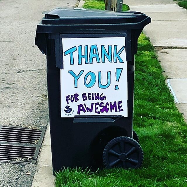 🗑 During COVID-19 be kind to everyone! 🚛. @city_of_cincinnati #troygivesaduck #kindnessmatters #cityworkers #whogivesaduck #igiveaduck