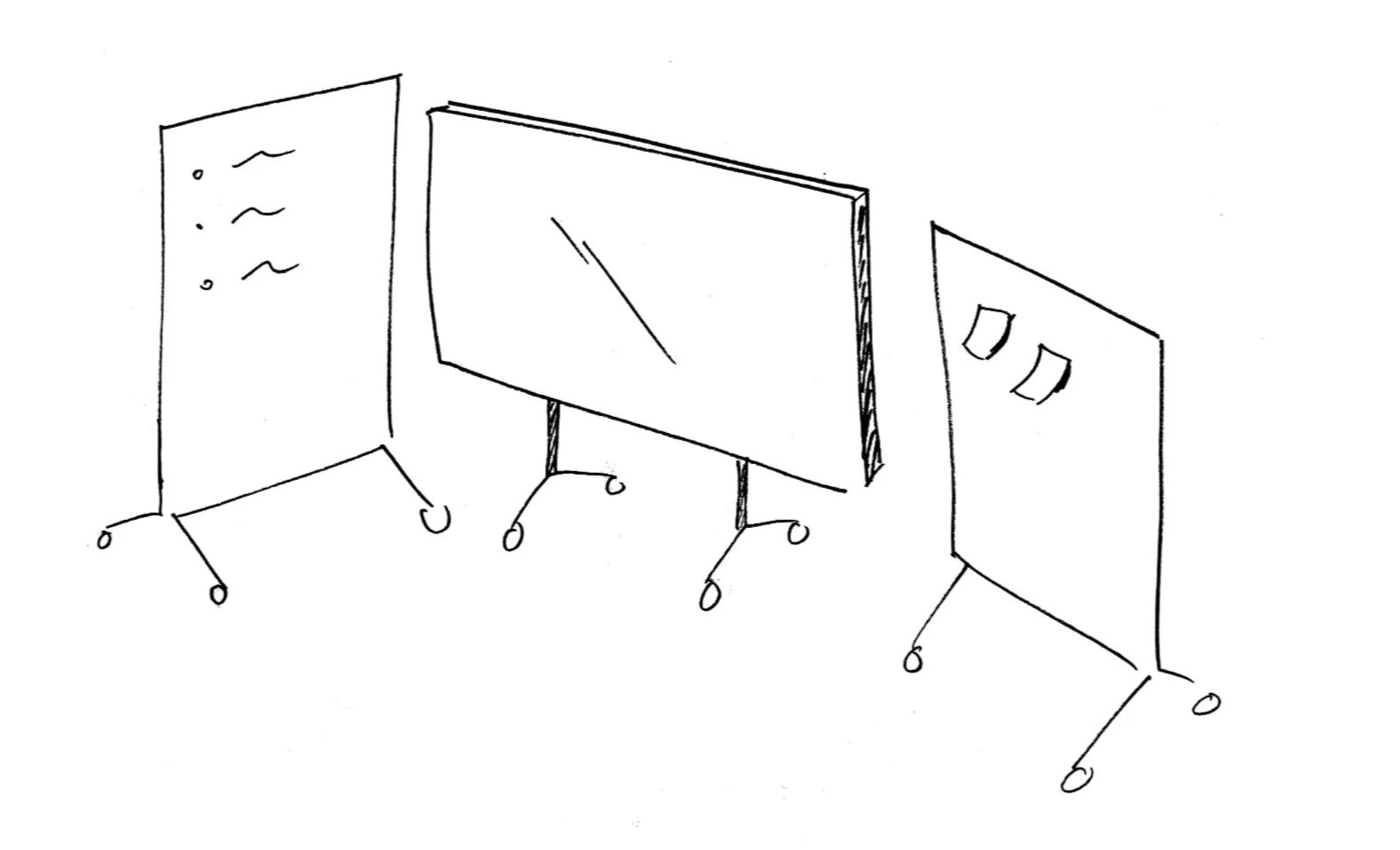 Use dividers such as whiteboards to help your team manage acoustic and visual stimuli.
