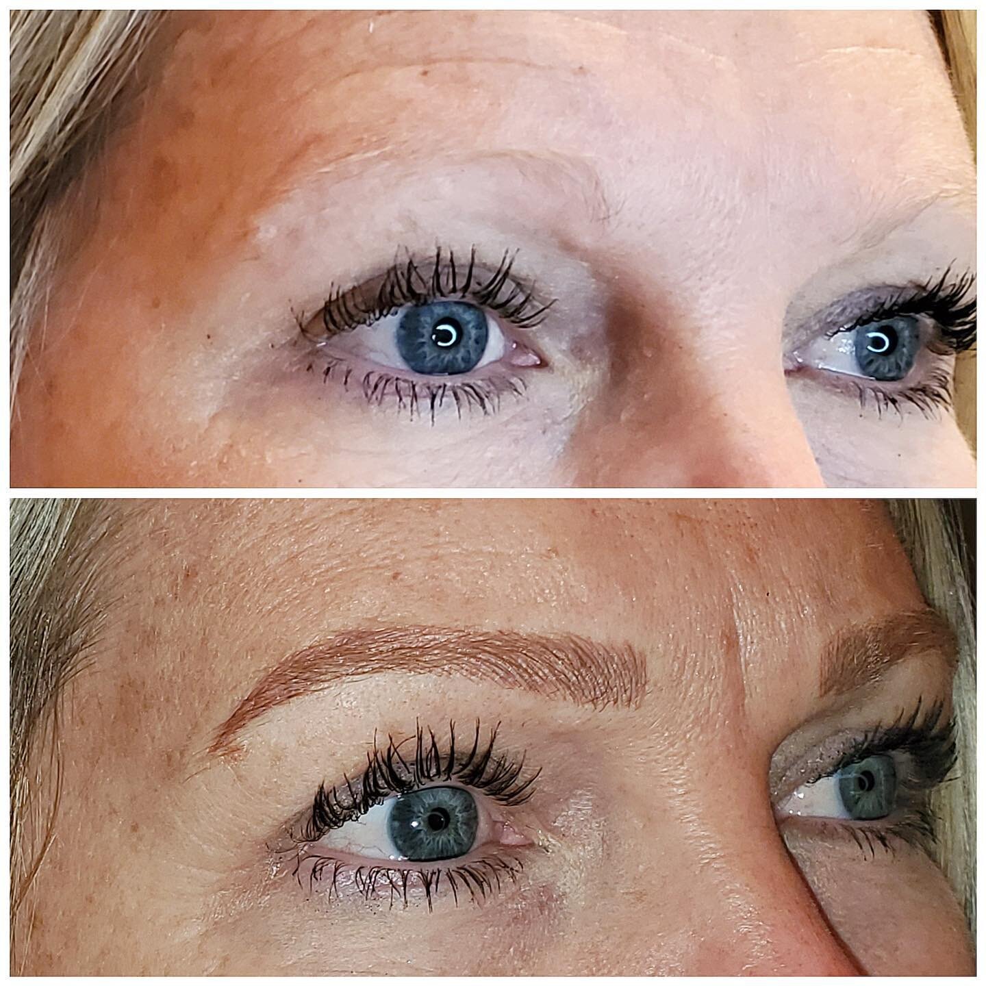 The difference brows can make on someone&rsquo;s face still gets me every time 😍 #microblade #eyebrows #lakehavasu #blissbeautylounge