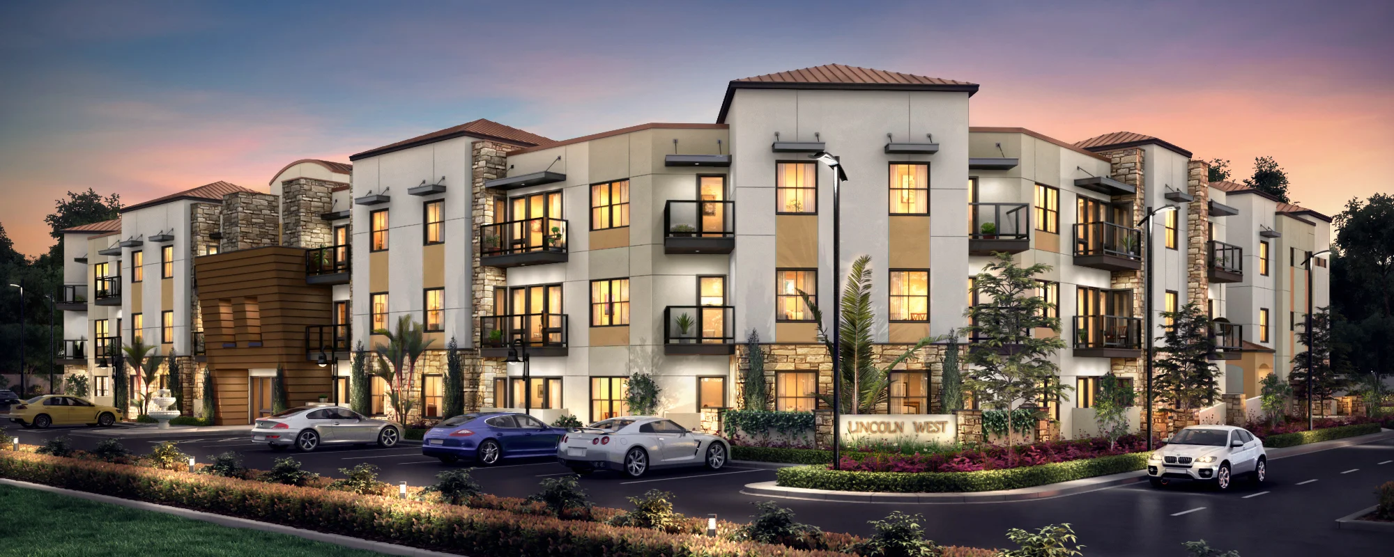 <b>Lincoln West Apartments</b><br>— Cypress, CA —