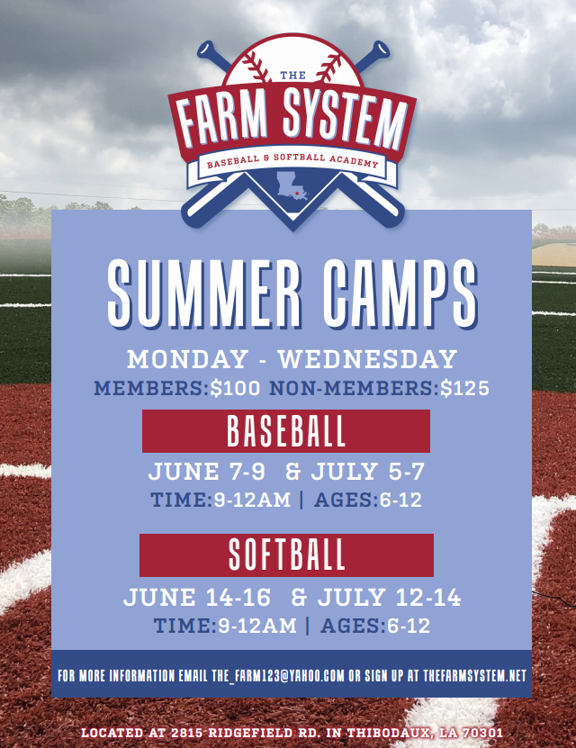 CAMPS & EVENTS — The Farm System Baseball and Softball Academy