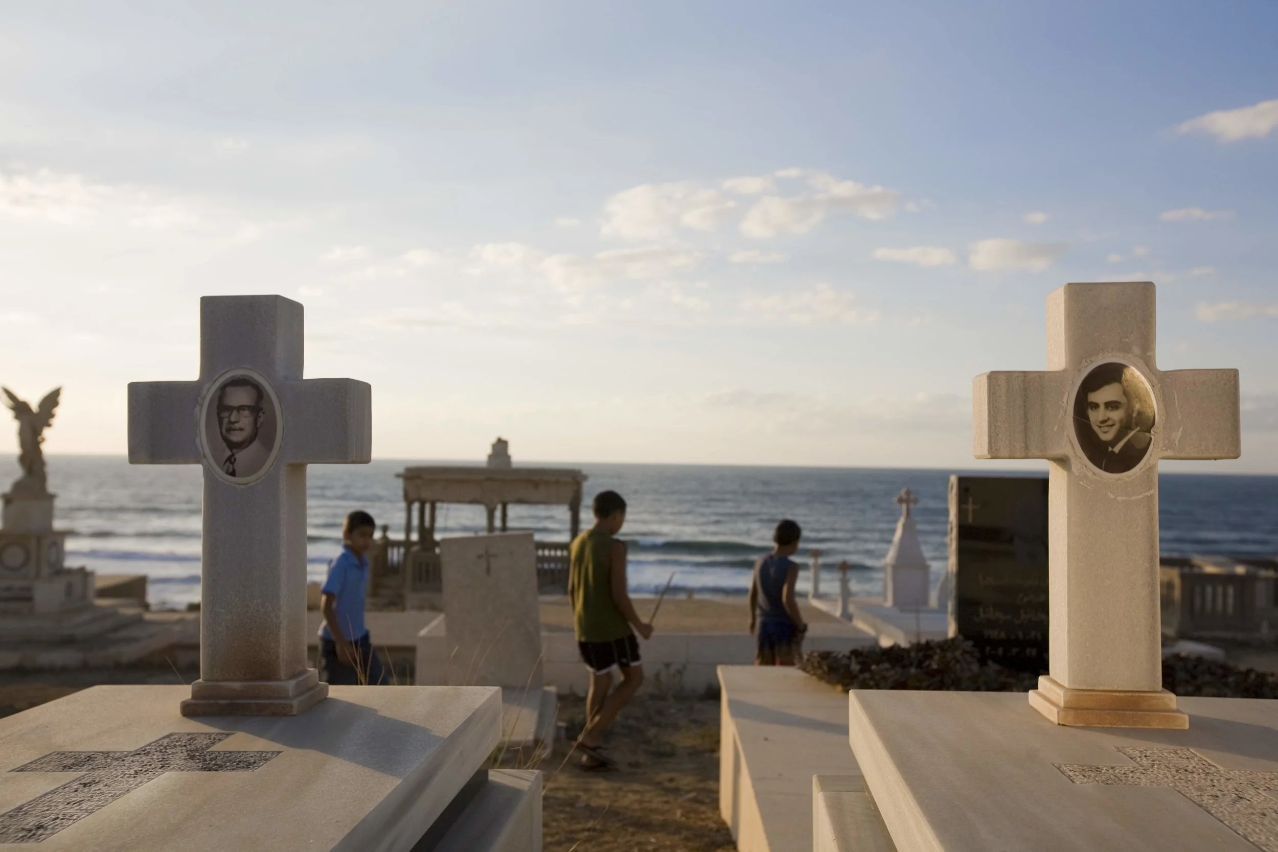 Children playing in the cemetery / Jaffa, Israel 2010