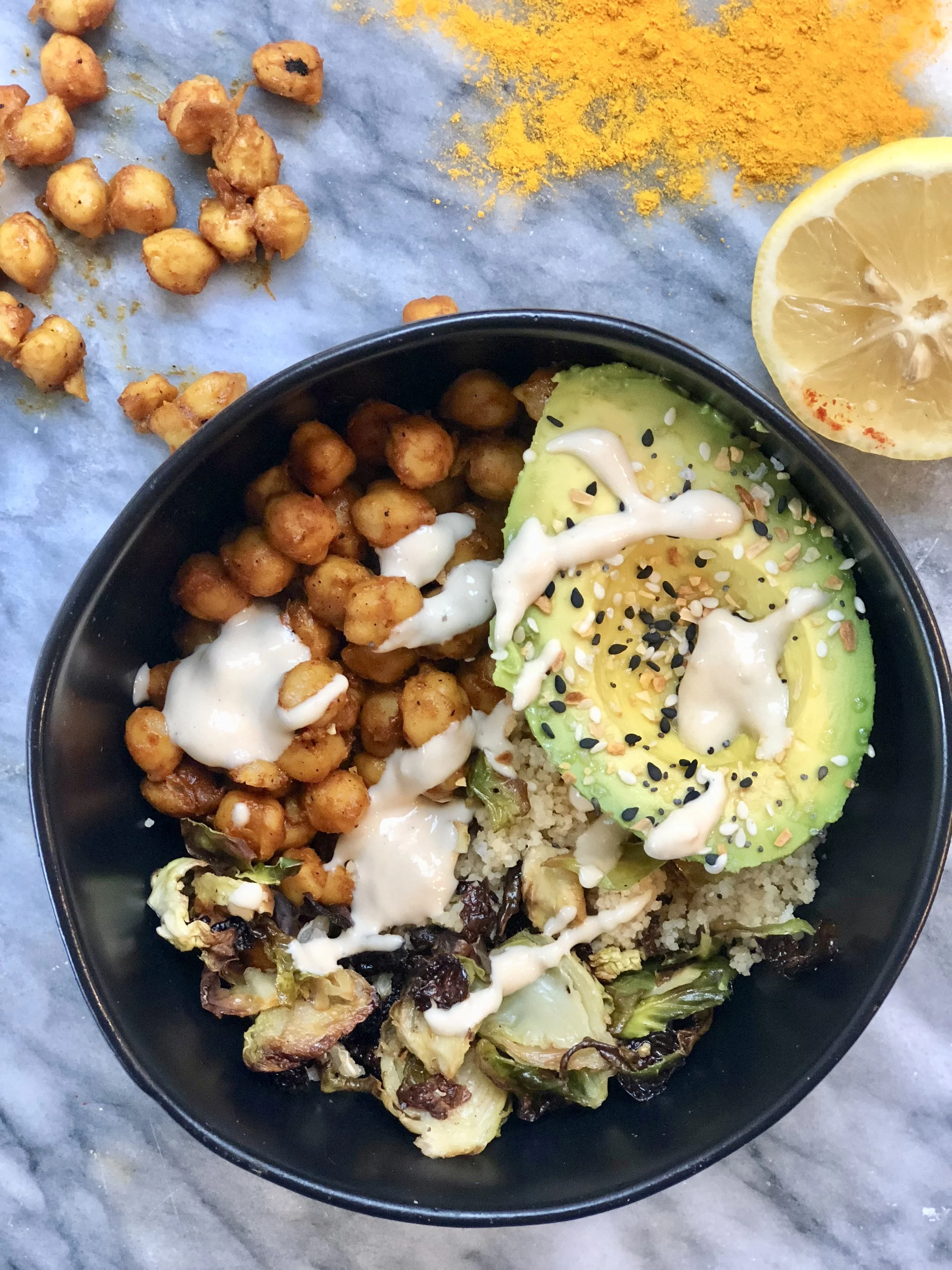Spiced Chickpea Buddha Bowls with Creamy Tahini