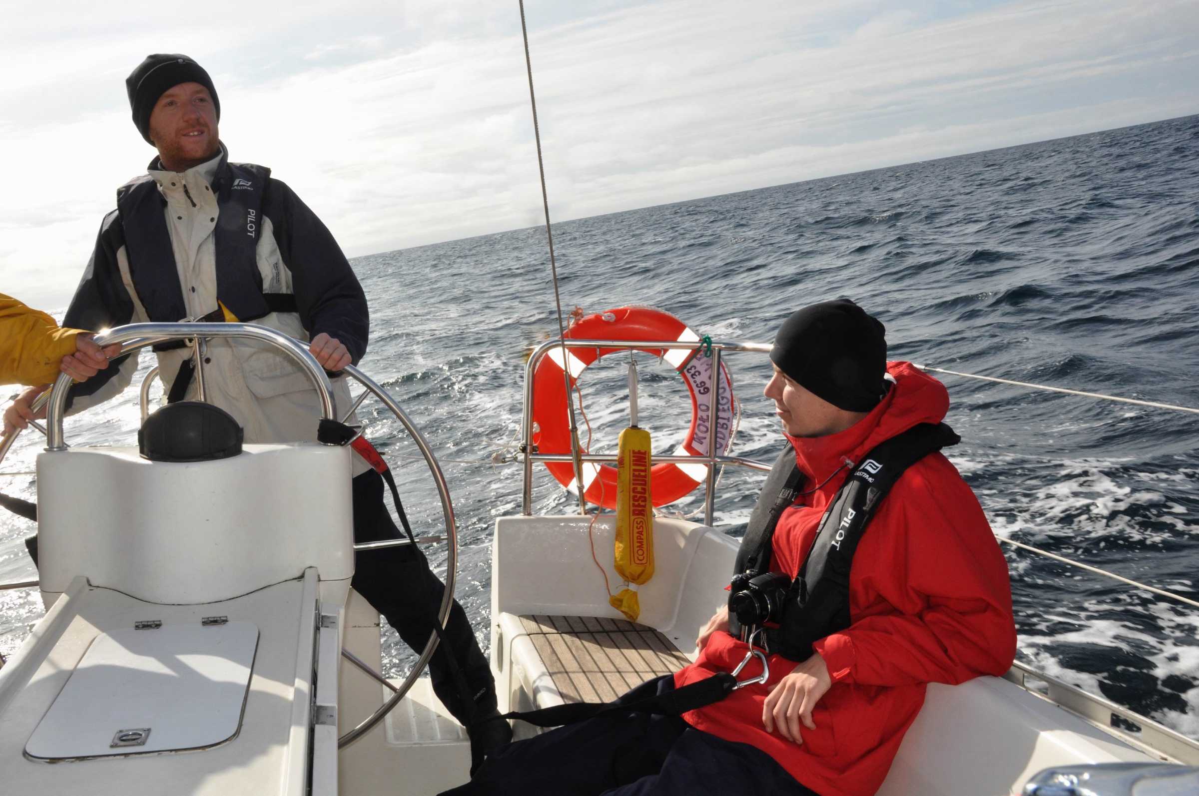 White nights beyond arctic circle together, Michal and his brother