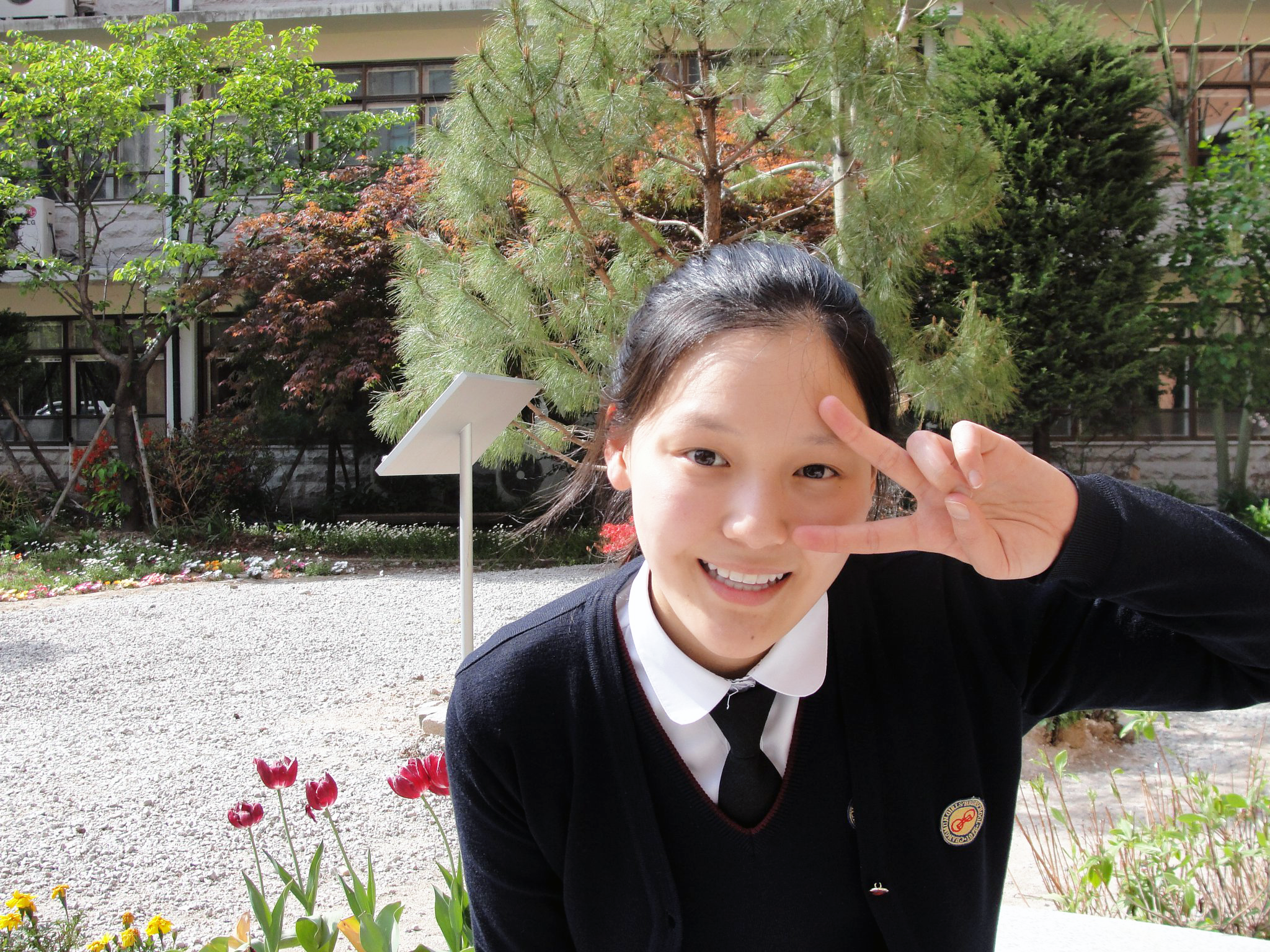 Mary at Changmun Girl's High School, Seoul