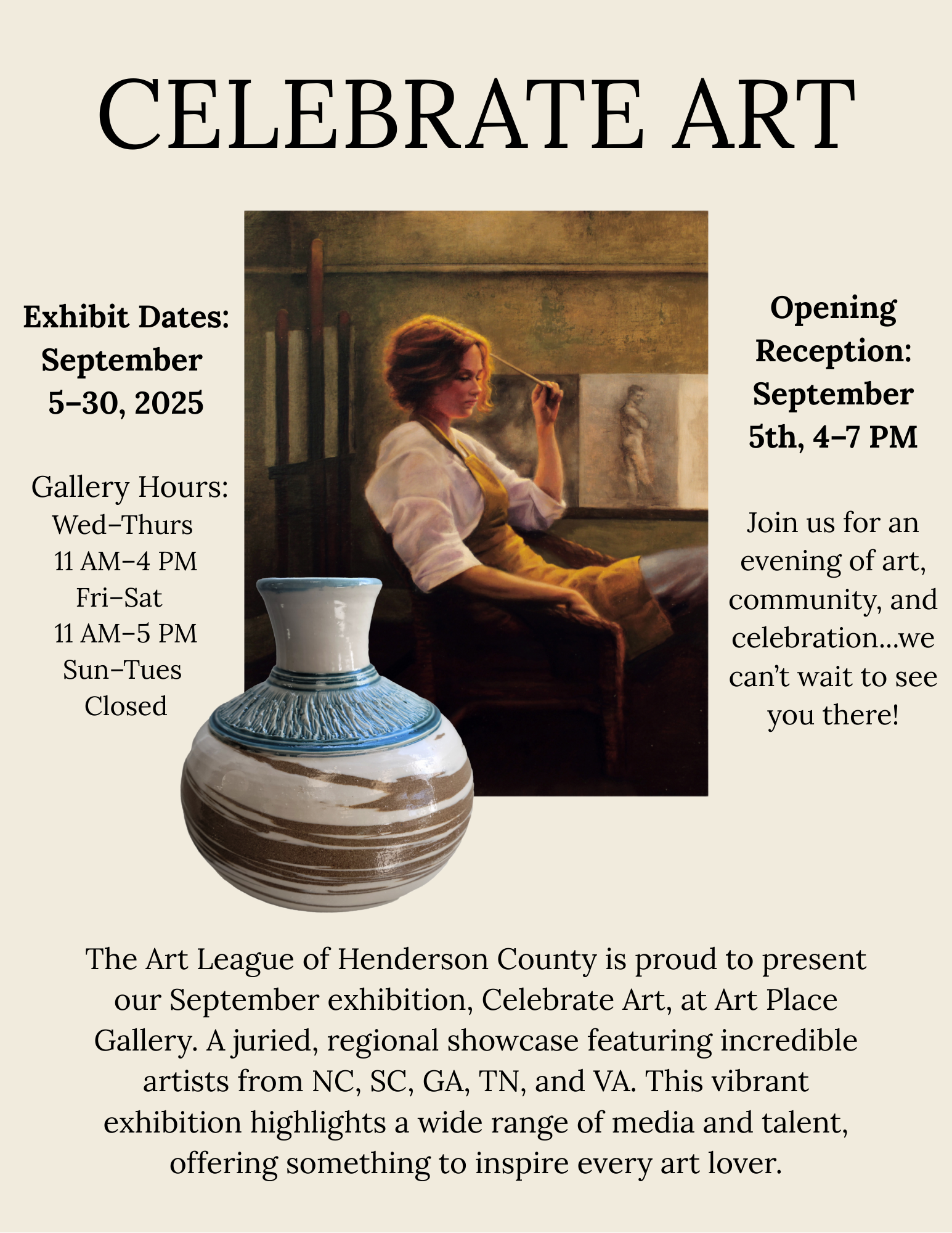 Celebrate Art Juried Show at Art League Gallery