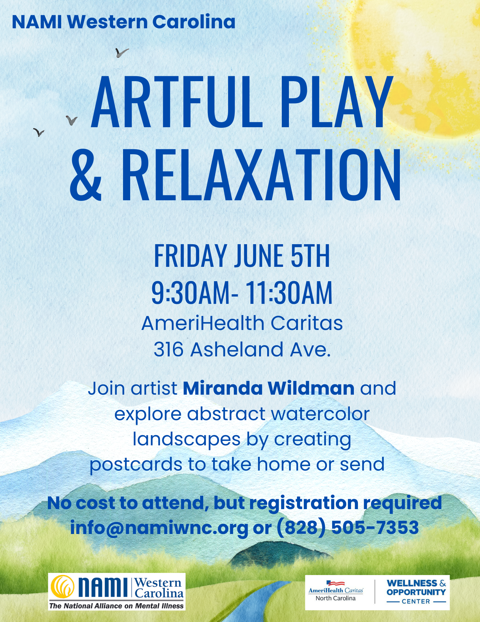 Artful Play & Relaxation with The National Alliance on Mental Illness
