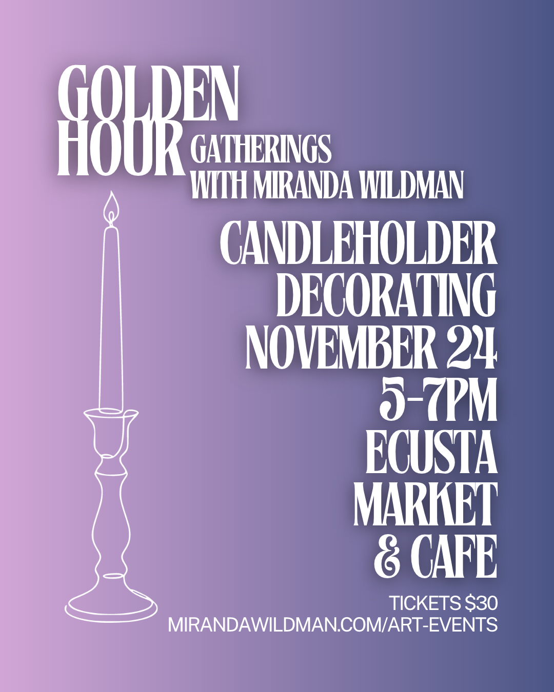 Candleholder Decorating Ecusta Market &amp; Cafe