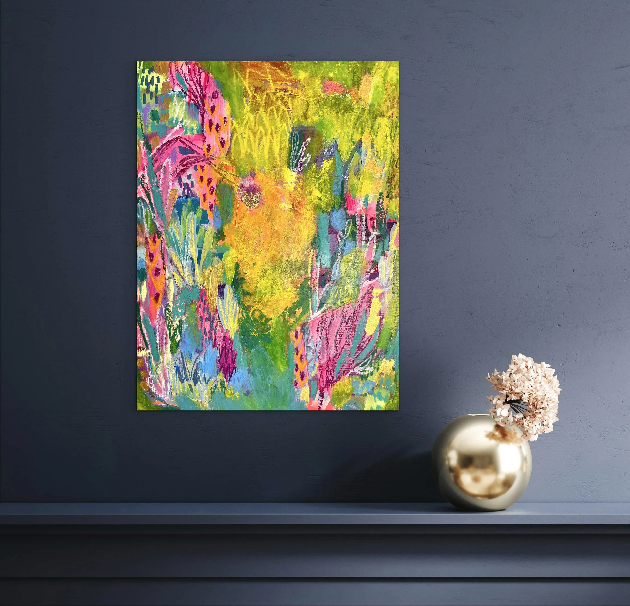 "Wow, Spring!” Original Artwork by Miranda Wildman 16x12.JPG (Copy)