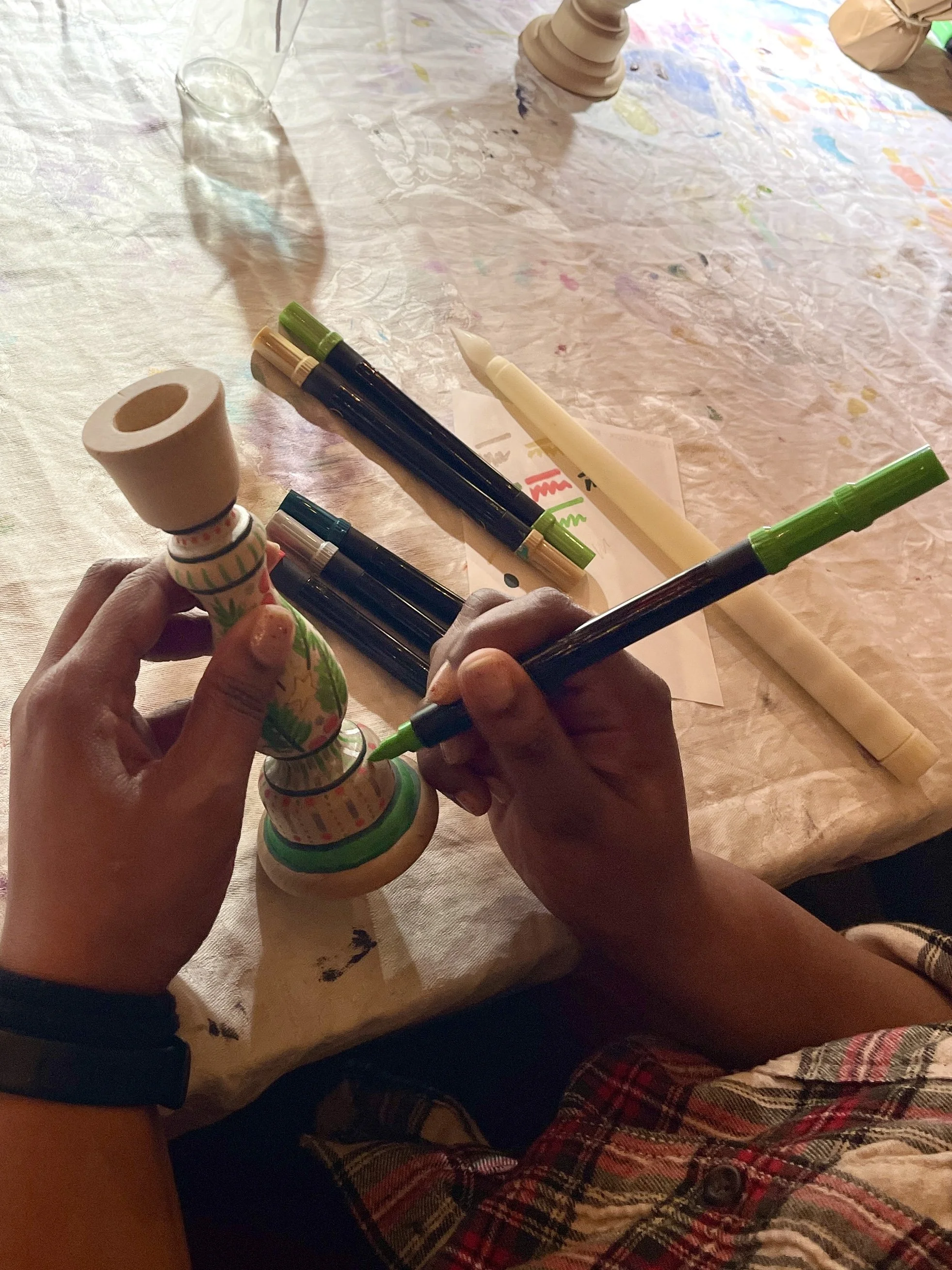 CANDLE HOLDER PAINTING WITH MIRANDA WILDMAN 4.jpg