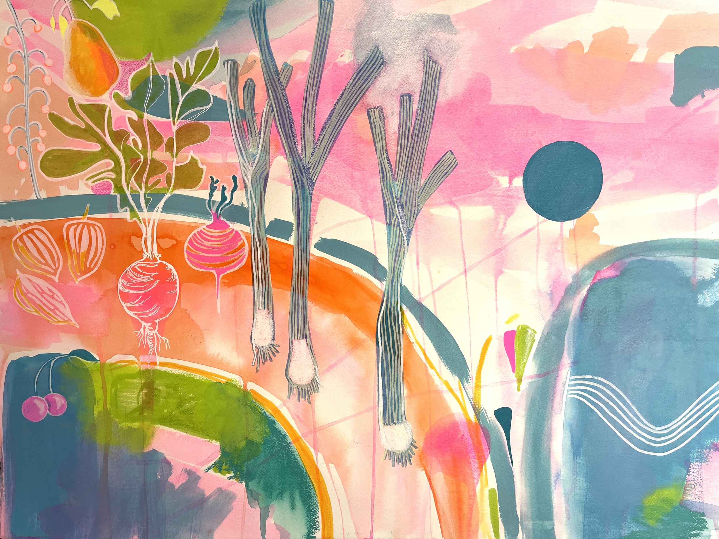 “Sharing the Harvest” Original Artwork by Miranda Wildman