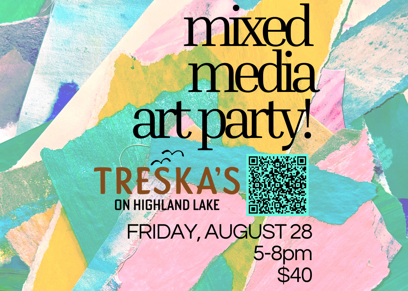 QR NEW LANDSCAPE AUGUST 28 ART PARTY TRESKA'S HIGHLAND LAKE COVE.png
