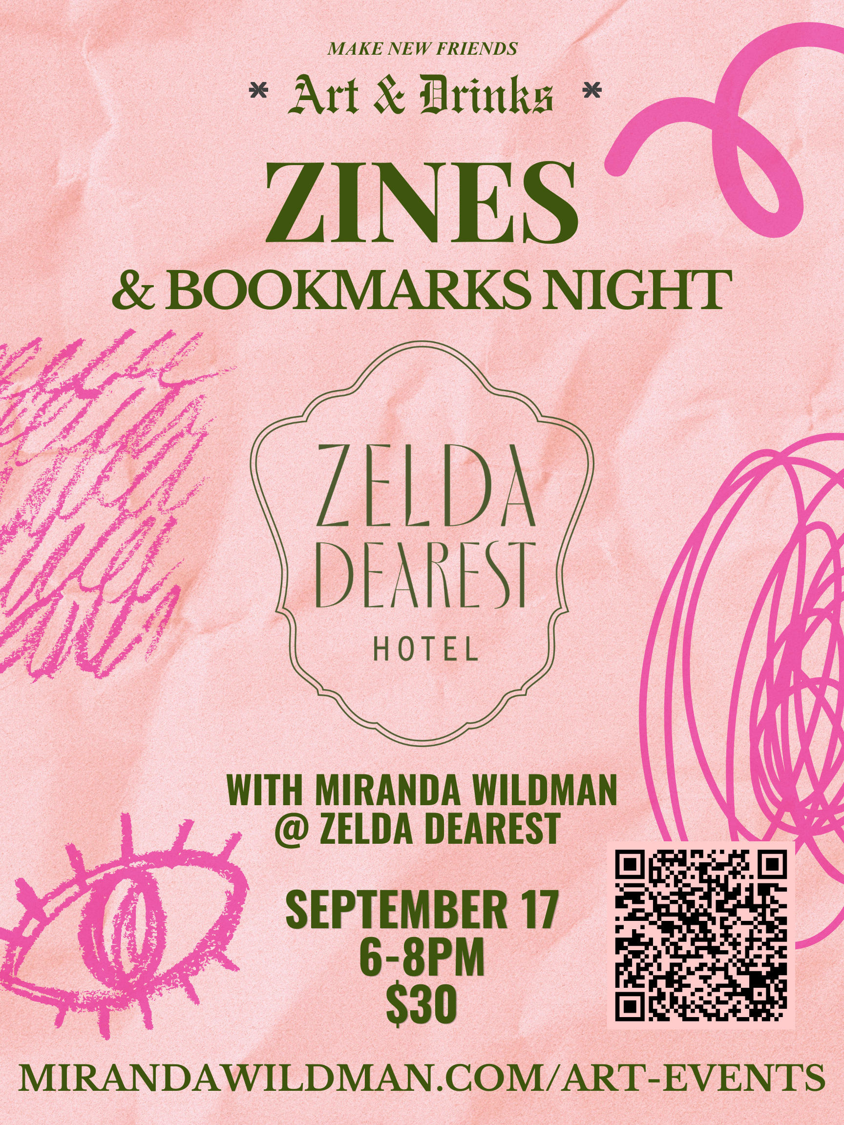 QR Zines & Bookmarks Night with Miranda Wildman Zelda Dearest Hotel-2.png