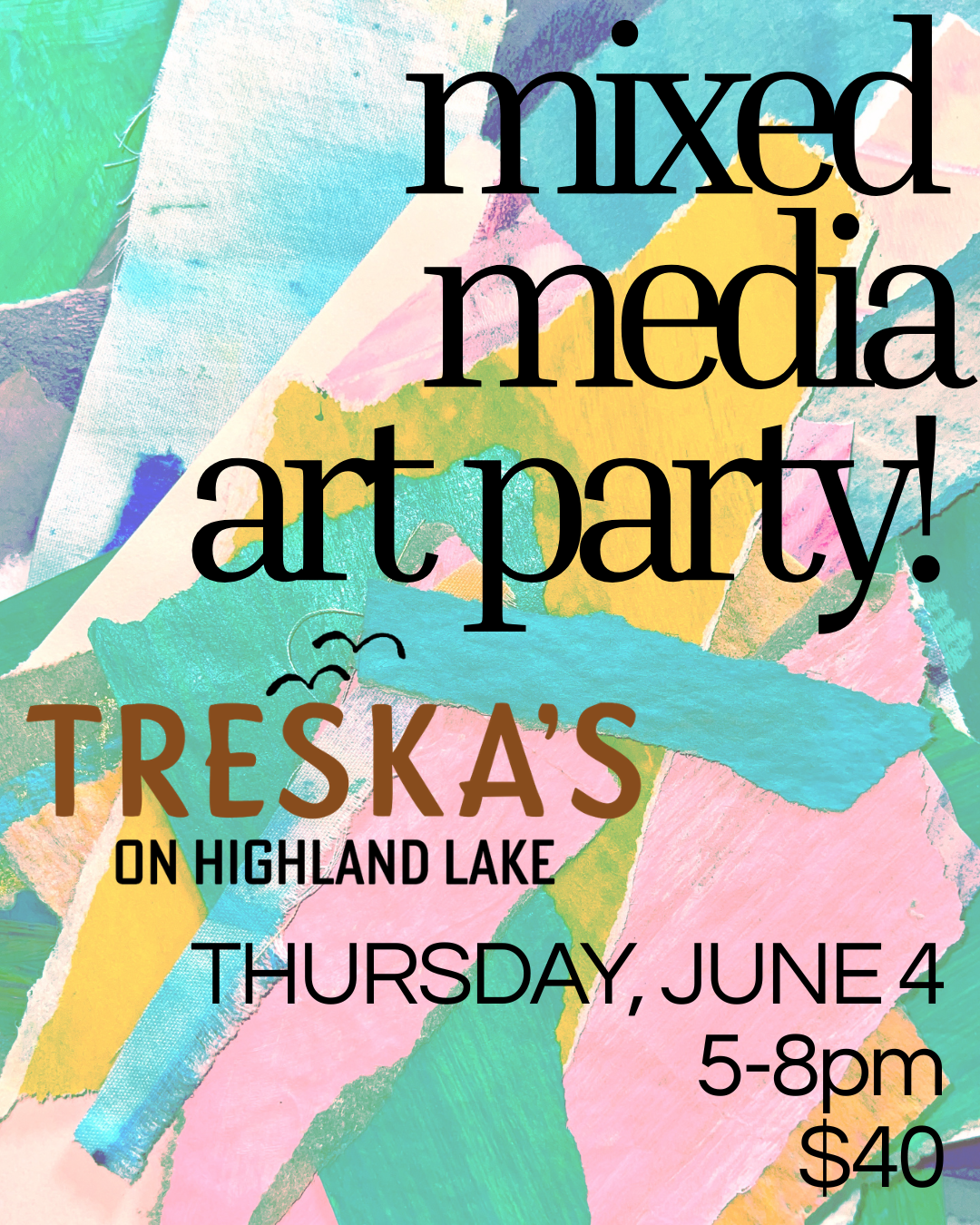 MIXED MEDIA MEMENTOS TRESKA'S HIGHLAND LAKE