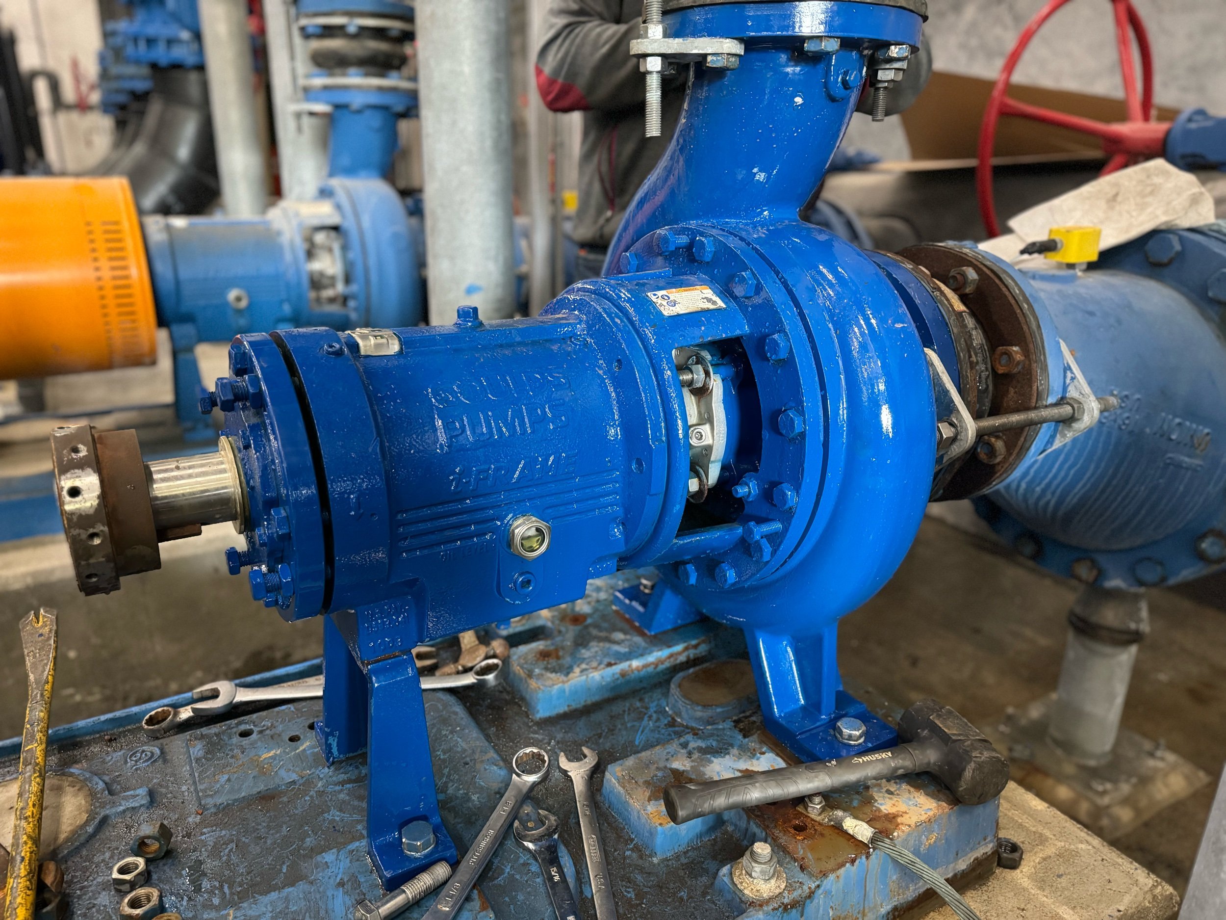  Goulds ANSI Pump installation. 