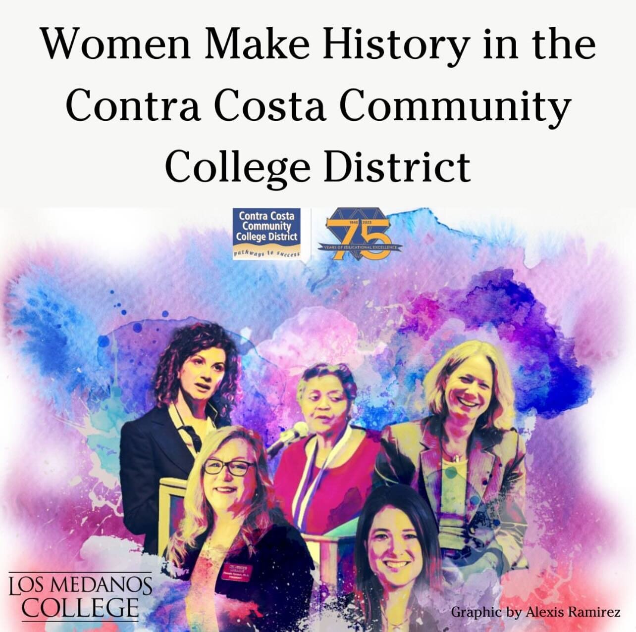 📰 Breaking News: Women make history in the @4cd_live - @lmc_experience 📰

For the first time in the Contra Costa Community College District&rsquo;s 75 years of service all senior leadership positions are filled by women!

Aliyah Ramirez, Editor-in-