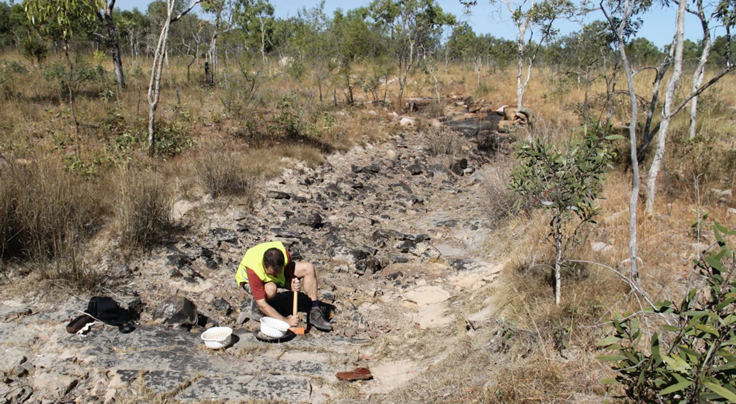 Geology researchers invest great time and energy, often in remote locations like Kimberley (pictured), to unlock the secrets of our planet for the benefit of humanity and the environment. Digitally preserving samples with voluminous analytical data is critical for future research by new analytical methods. Image: Professor Brent McInnes