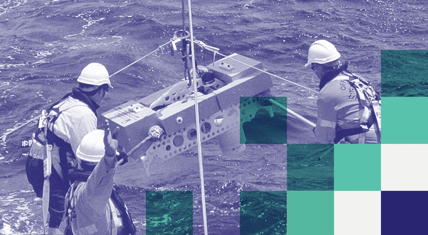 An Ocean Bottom Seismographs being deployed from the RV Investigator in 2016. Image: Marine National Facility via Geoscience Australia .