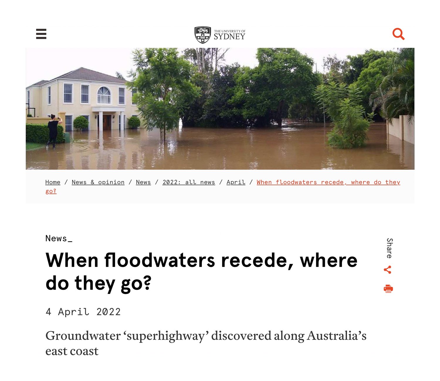 When floodwaters recede, where do they go?
