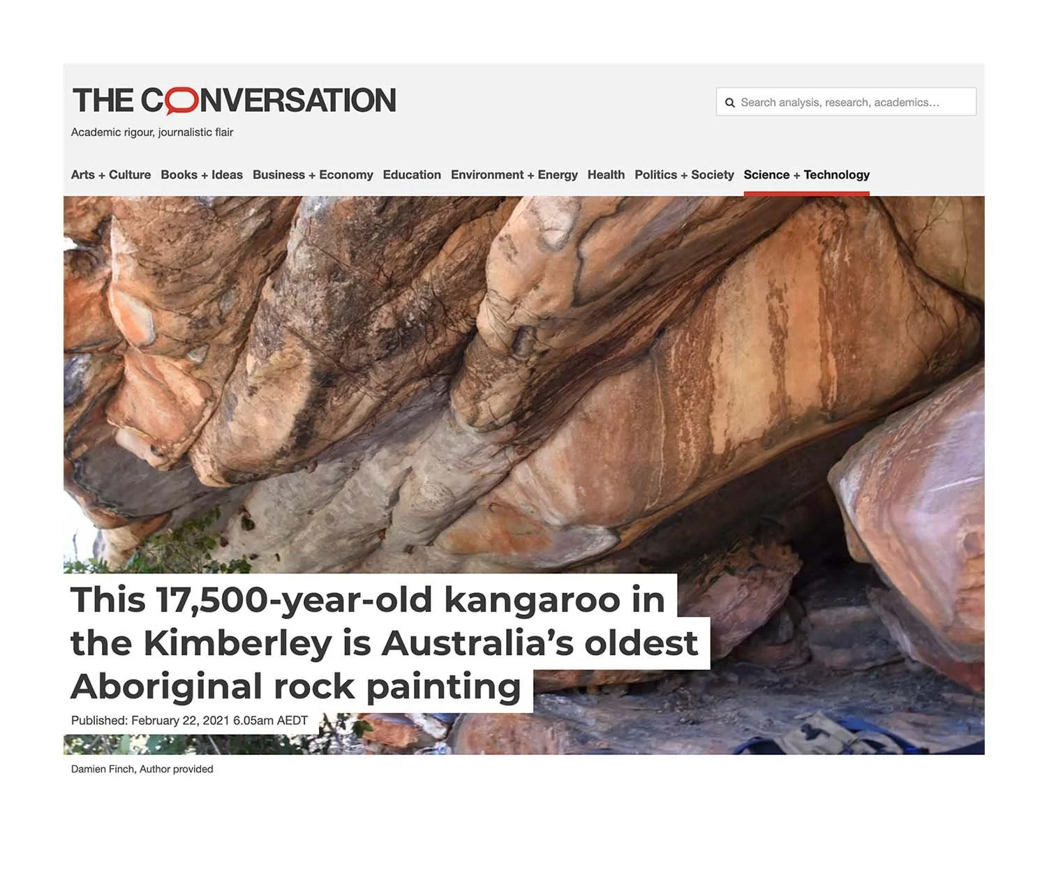 This 17,500-year-old kangaroo in the Kimberley is Australia’s oldest Aboriginal rock painting