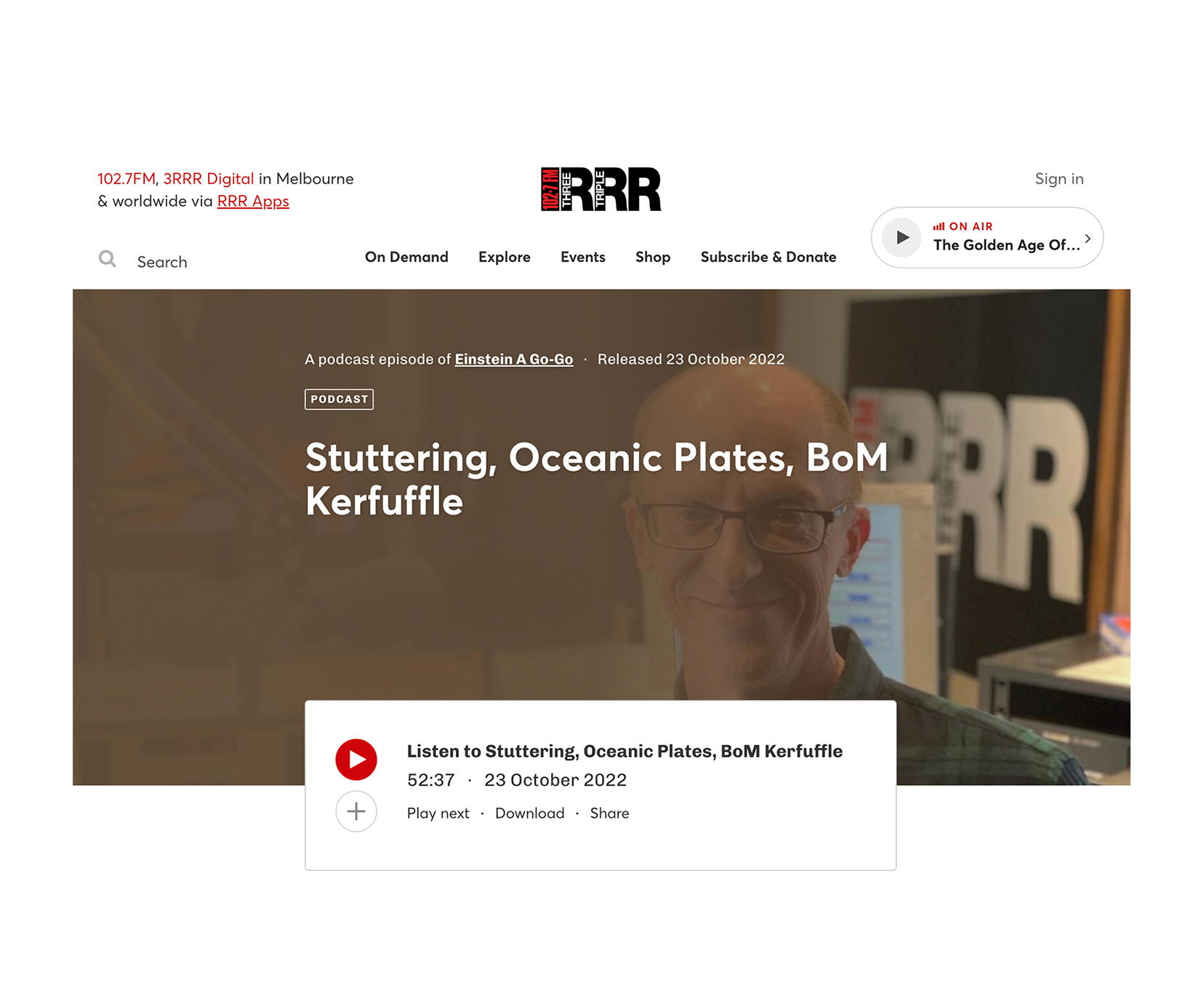 Stuttering, Oceanic Plates, BoM Kerfuffle