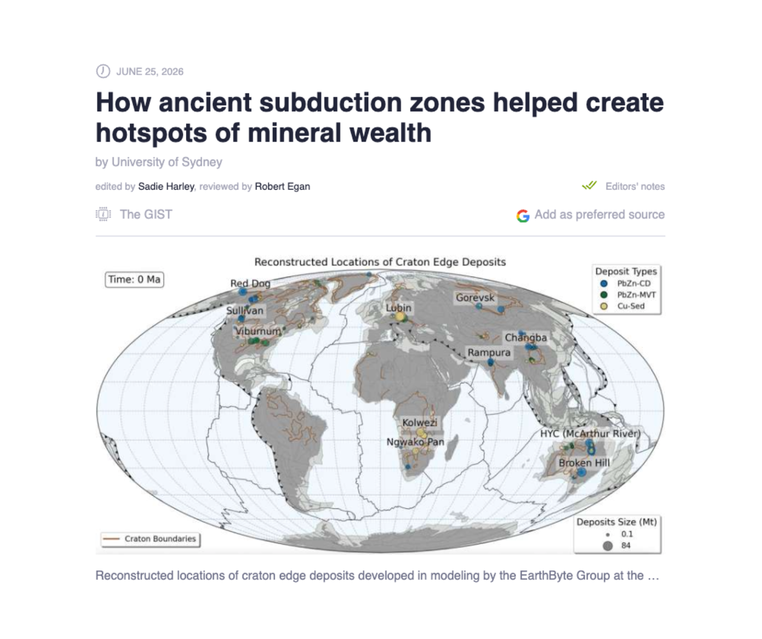 How ancient subduction zones helped create hotspots of mineral wealth
