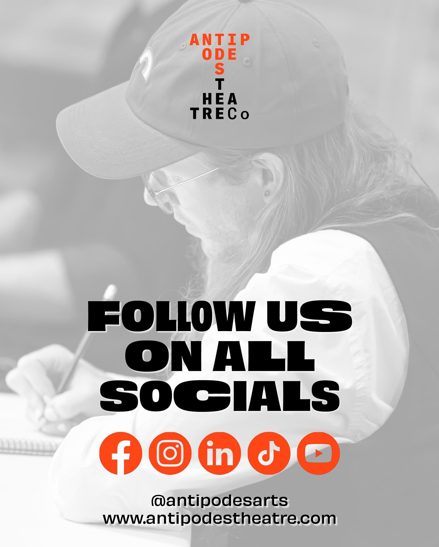 ⏳⏳ Follow us on all socials ⏳⏳

Facebook - Instagram - LinkedIn - TikTok - YouTube
@antipodesarts
www.antipodestheatre.com

Antipodes Theatre Company seeks to provide a collaborative and inclusive environment for producing independent theatre in Melb
