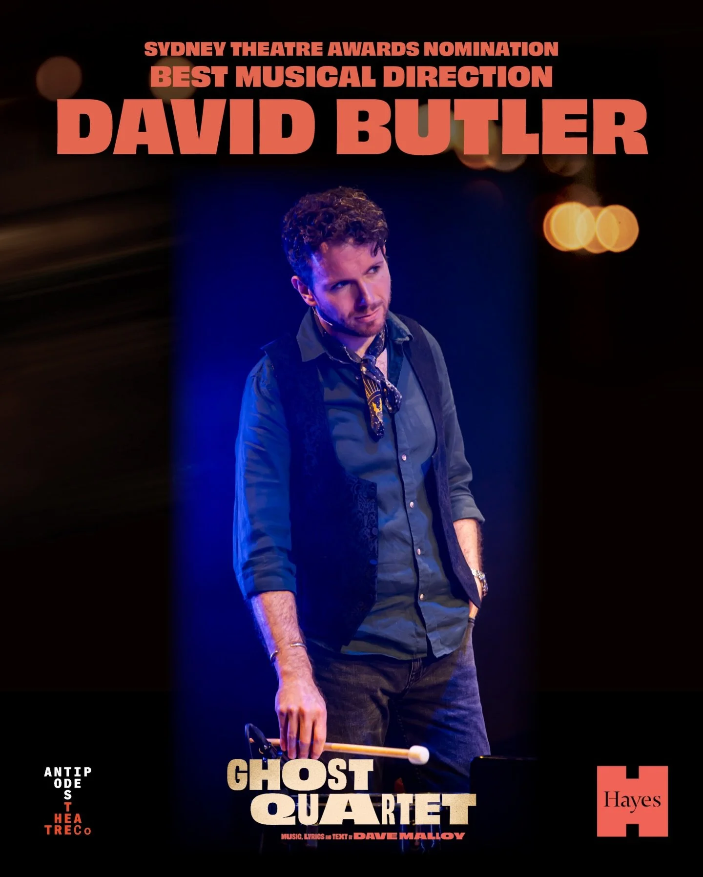👻🏆 SYDNEY AWARD NOMINEE 🏆👻

We&rsquo;re so proud to announce that DAVID BUTLER (he/him) has just been nominated by the Sydney Theatre Awards for his role as Musical Director on our recent Hayes Theatre production of Ghost Quartet!

Congratulation