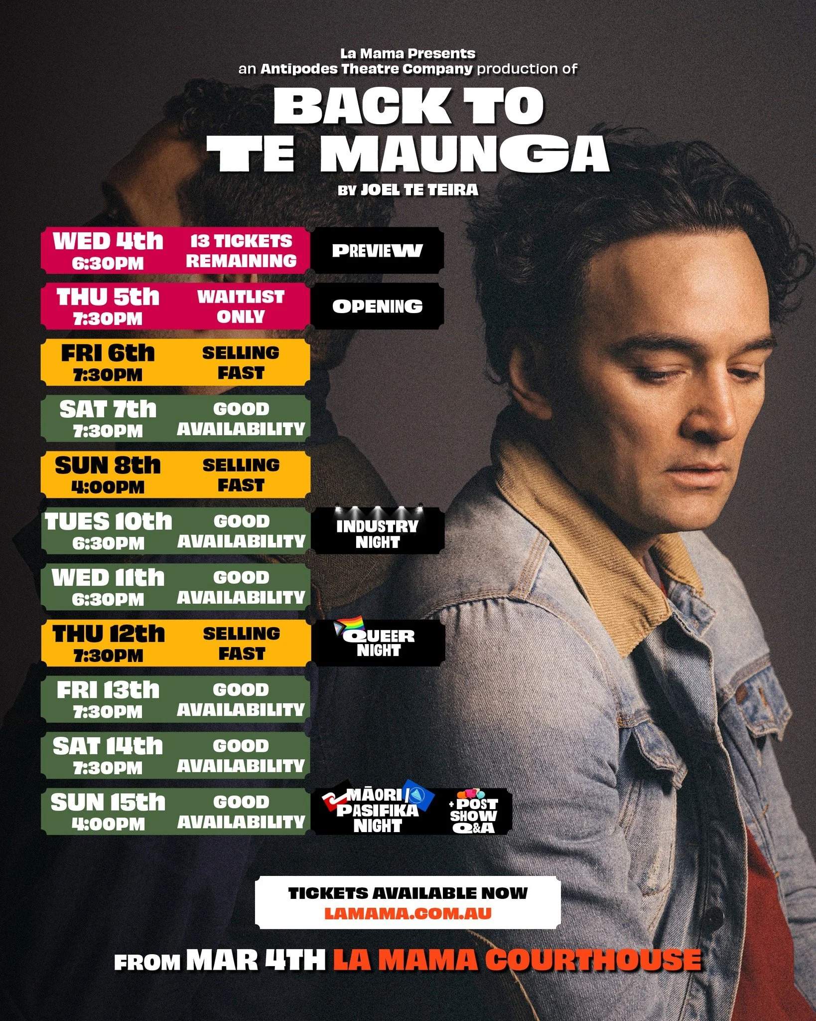 ⛰️ Starting this Wednesday! ⛰️
There are several community nights you may want to attend 💡🏳️&zwj;🌈🏳️&zwj;⚧️❤️🤍🖤💬🧏

Our COMMUNITY EVENTS are the purposeful creation of environments in which audience members can experience and discuss an event 