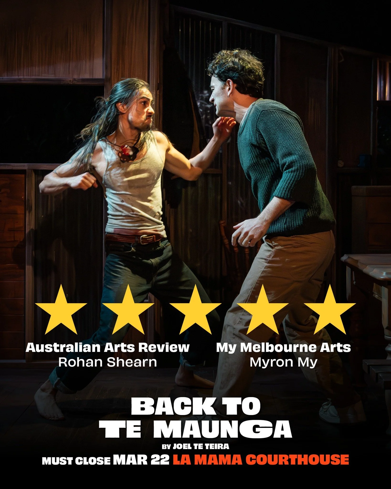 ⛰️⛰️ Some pretty exciting updates to our reviews! 

★★★★★ - Australian Arts Review
★★★★★ - My Melbourne Arts
Thank you to Rohan Shearn &amp; Myron My for contributing star ratings, which are not typically included in their reviews.

💬 "★★★★ a f