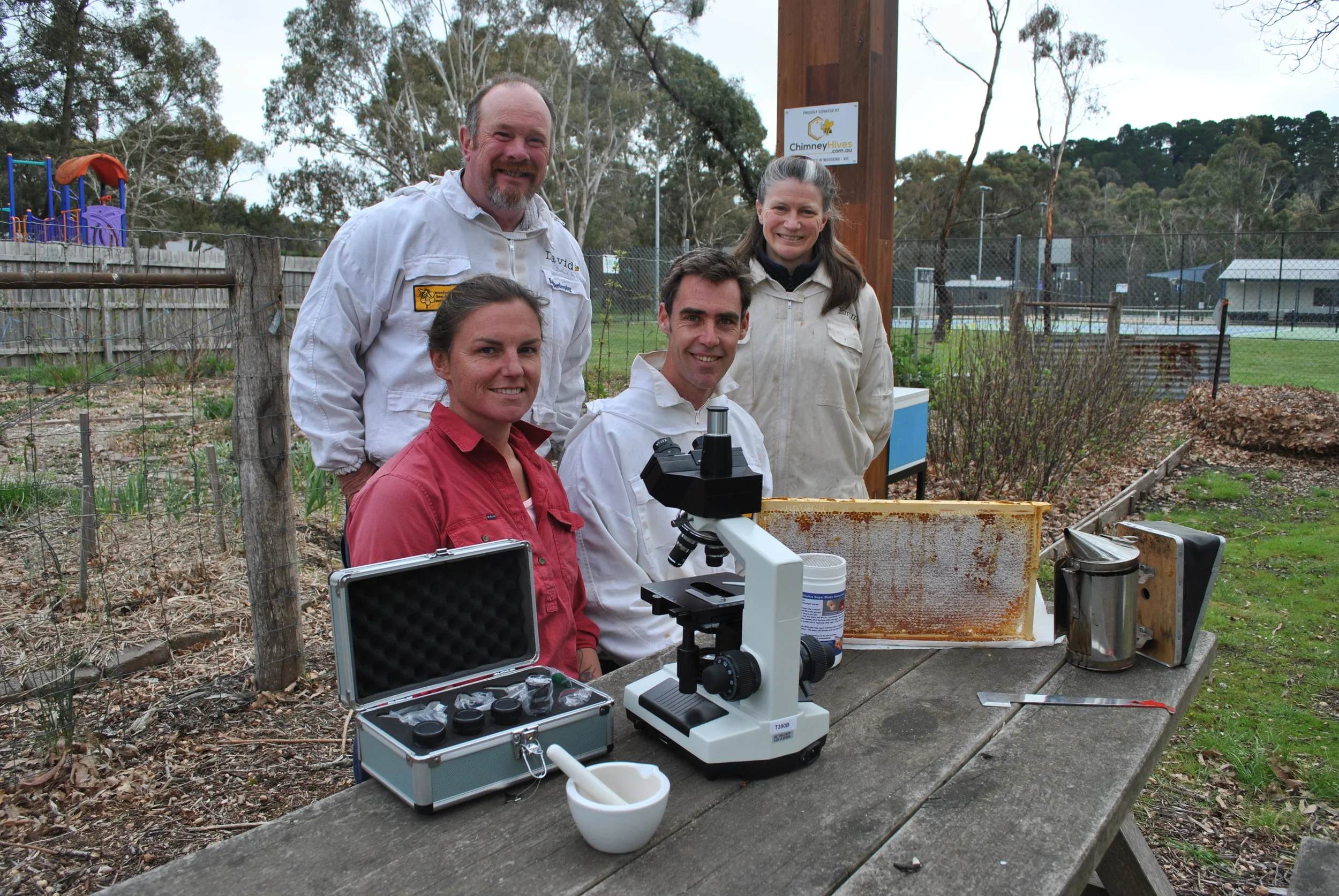 Microscope for detecting Bee diseases goes into action