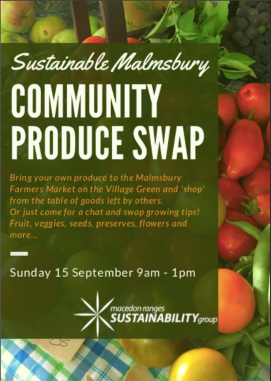 Volunteers needed: Community Food Swap at Malmsbury Farmers Market